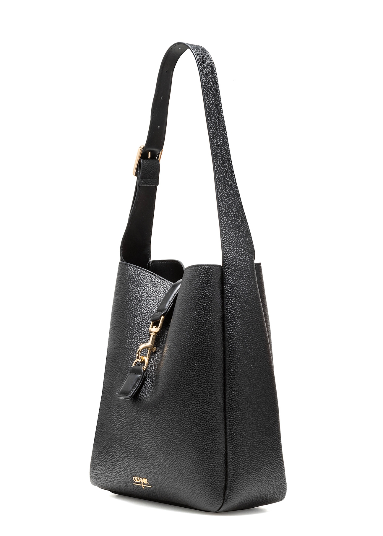 Black women's bag TOREC-1059-99(Z25), diagonal view of the product on a white background.