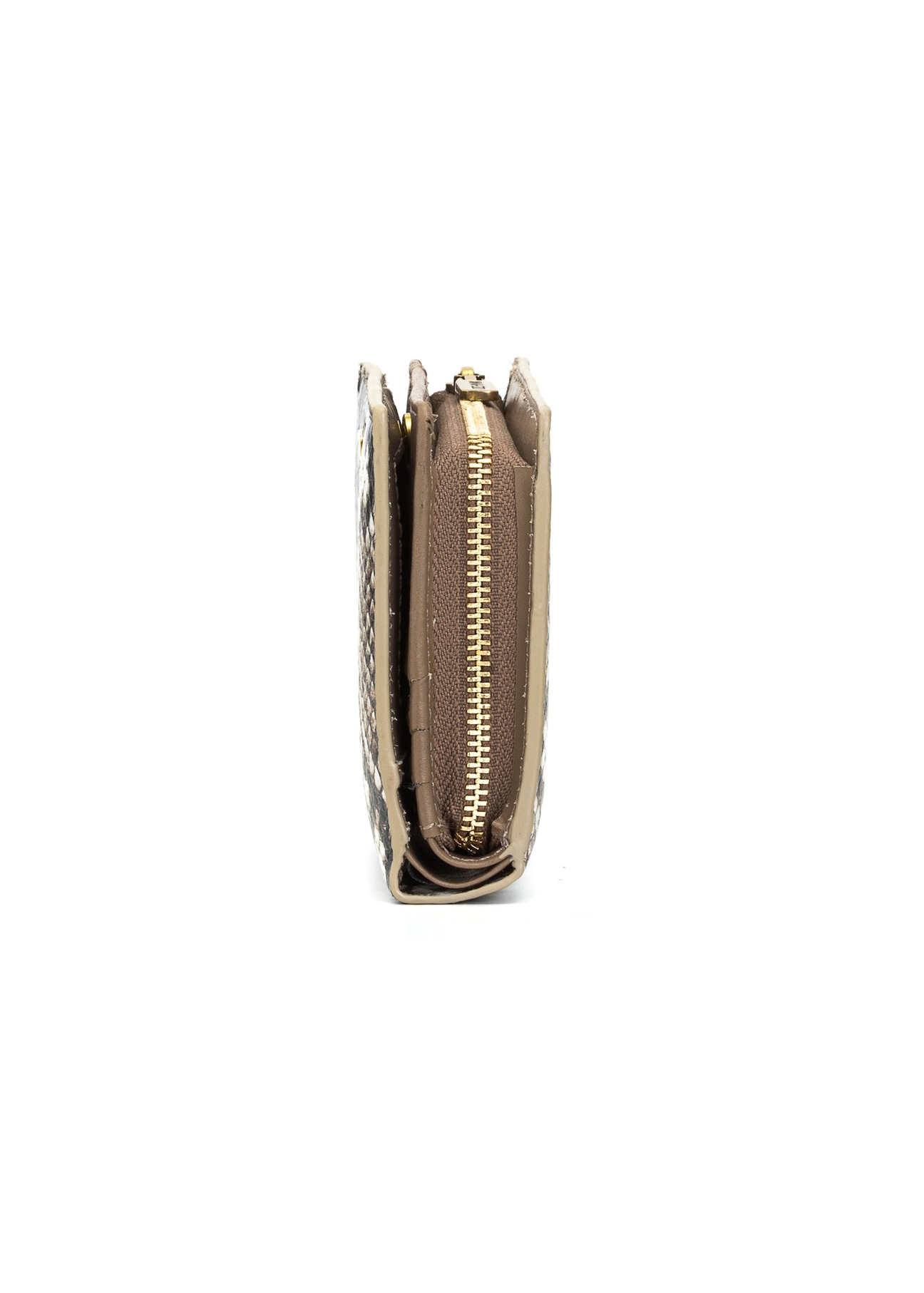 Medium women's leather wallet PORES-0970-86(Z25), side product view on white background.
