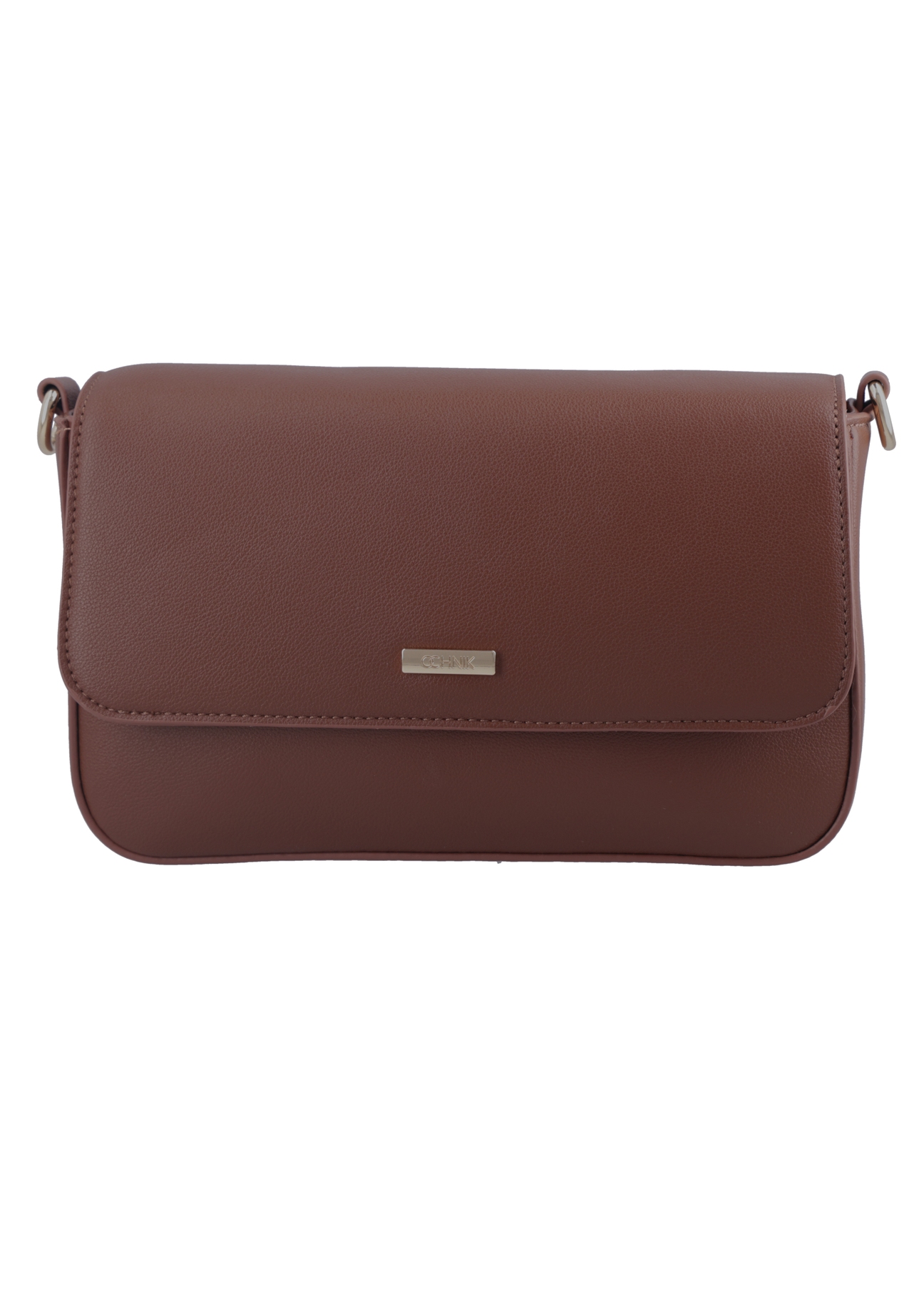 Light brown women's shoulder bag TOREC-1255-1G(Z26), front product view on white background.