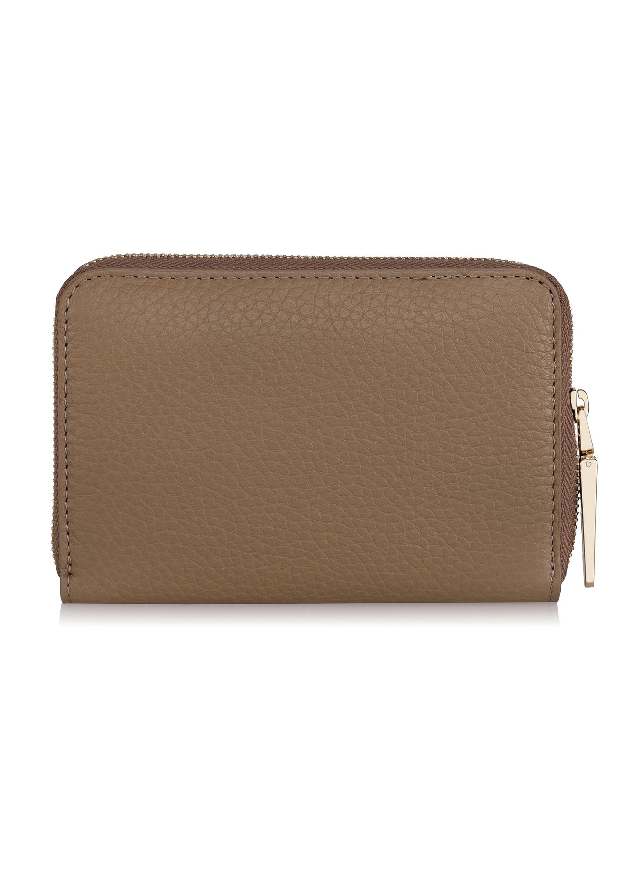 Beige leather women's wallet PORES-0898-81(Z23)-03