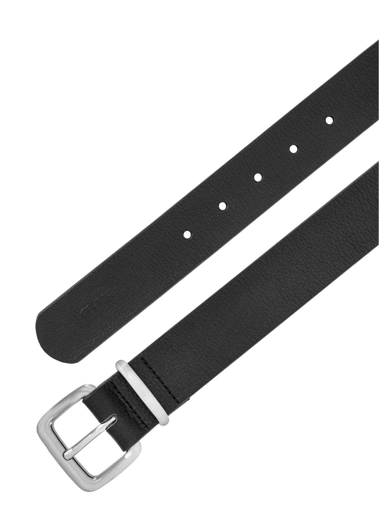 Black leather women's belt PASDS-0312A-99(Z25)