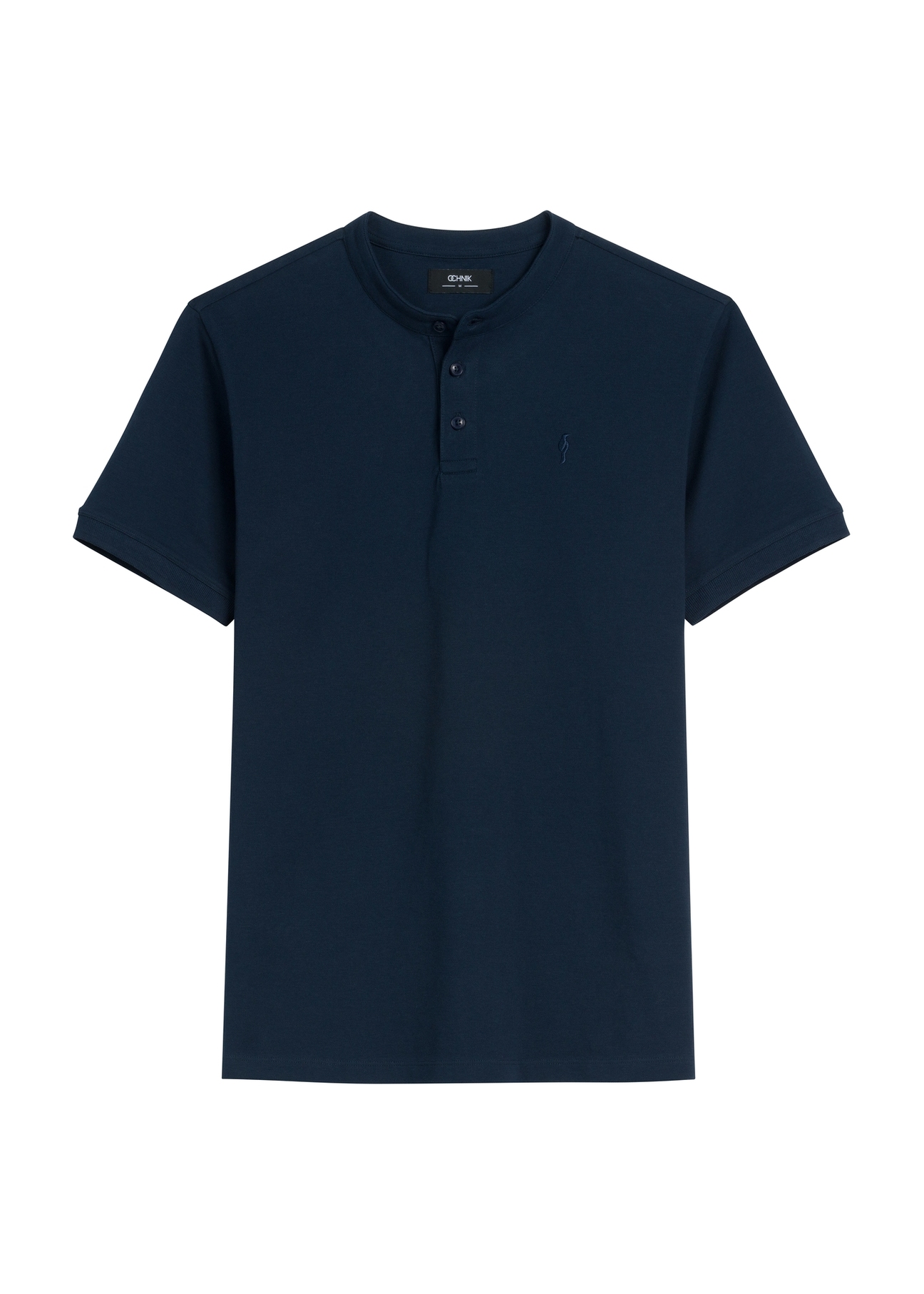 Navy blue men's polo shirt POLMT-0061-7E(W26)