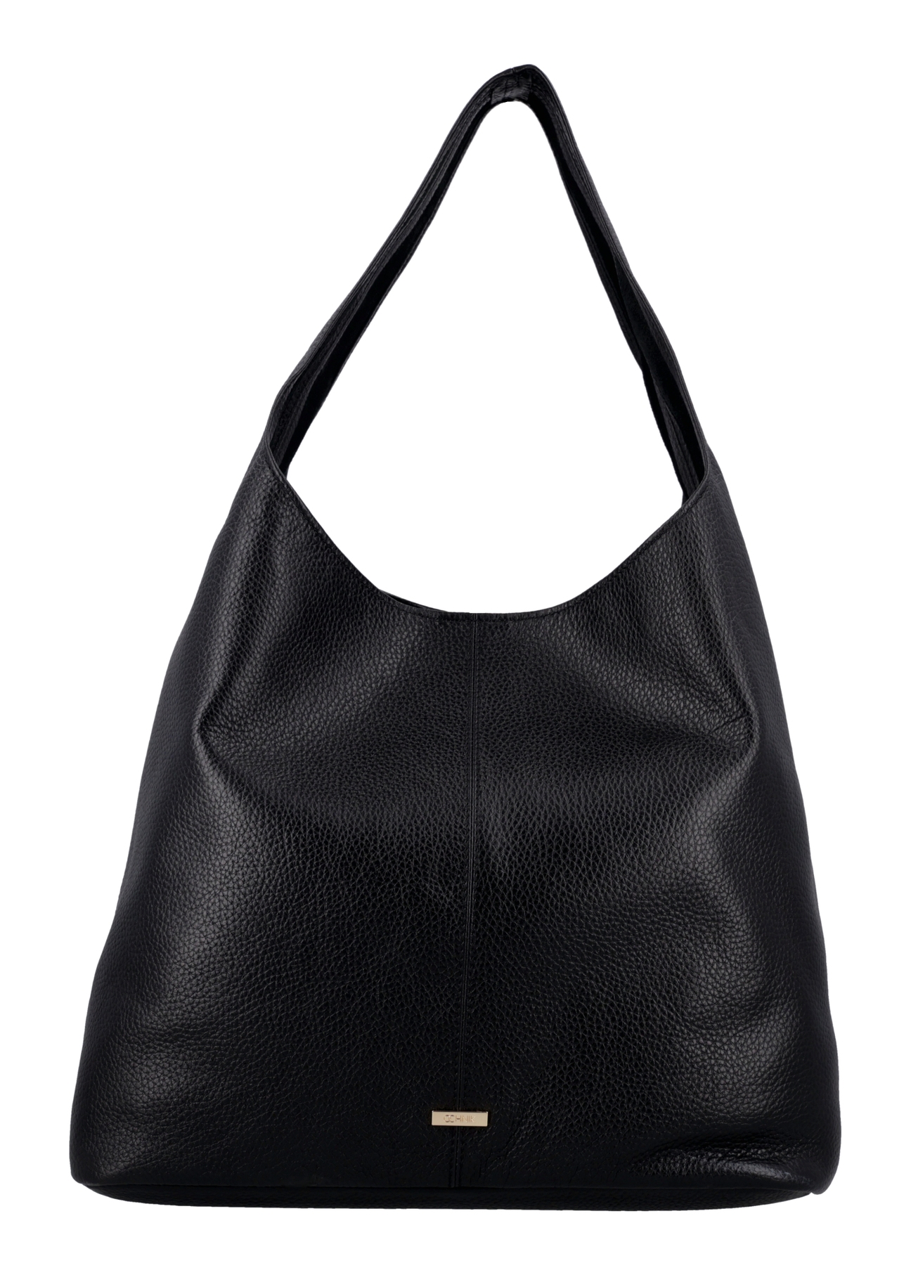 Black leather shopper bag TORES-1372-9I(Z26)