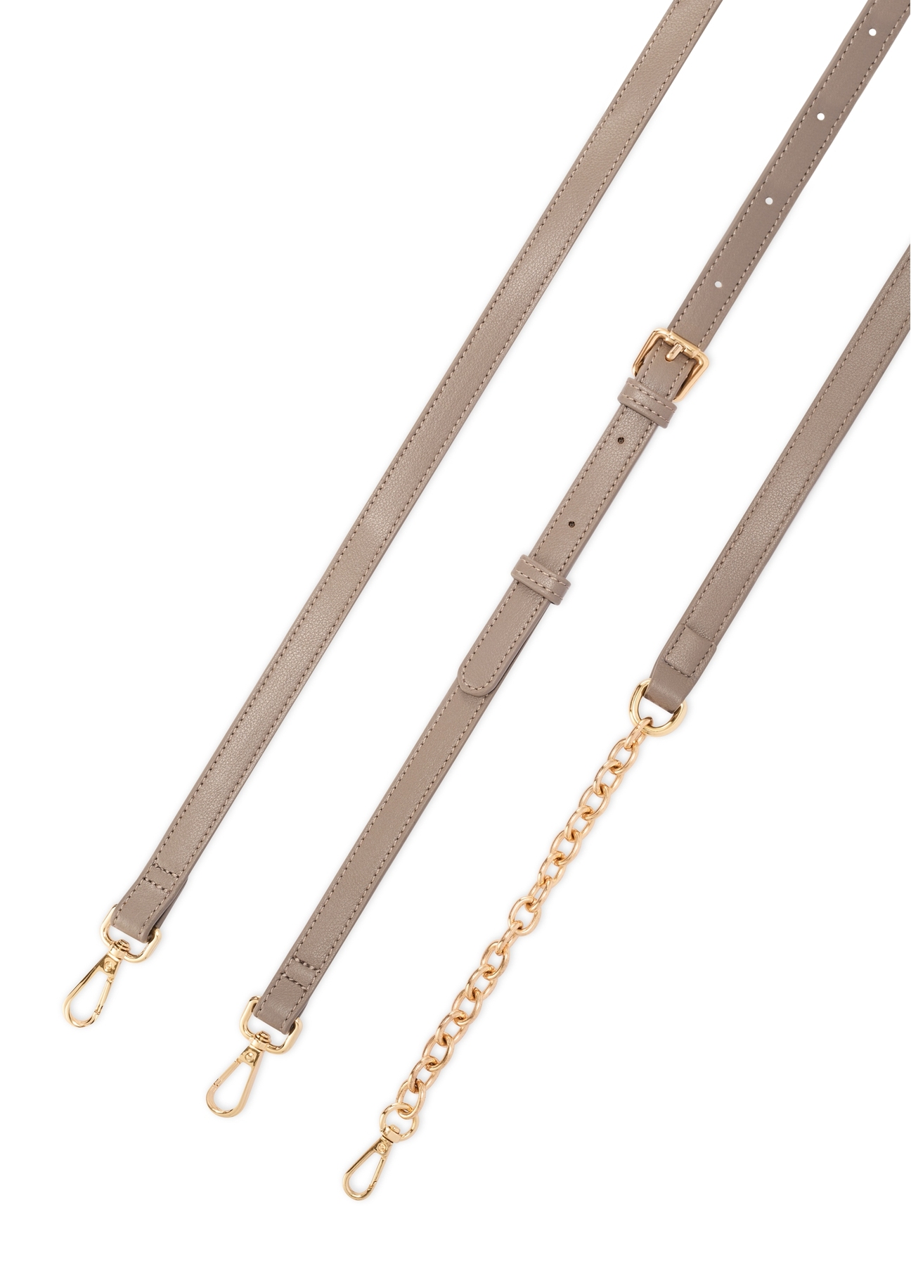 Light brown women's messenger bag TOREC-1179-1K(W26), view of the product strap on a white background.