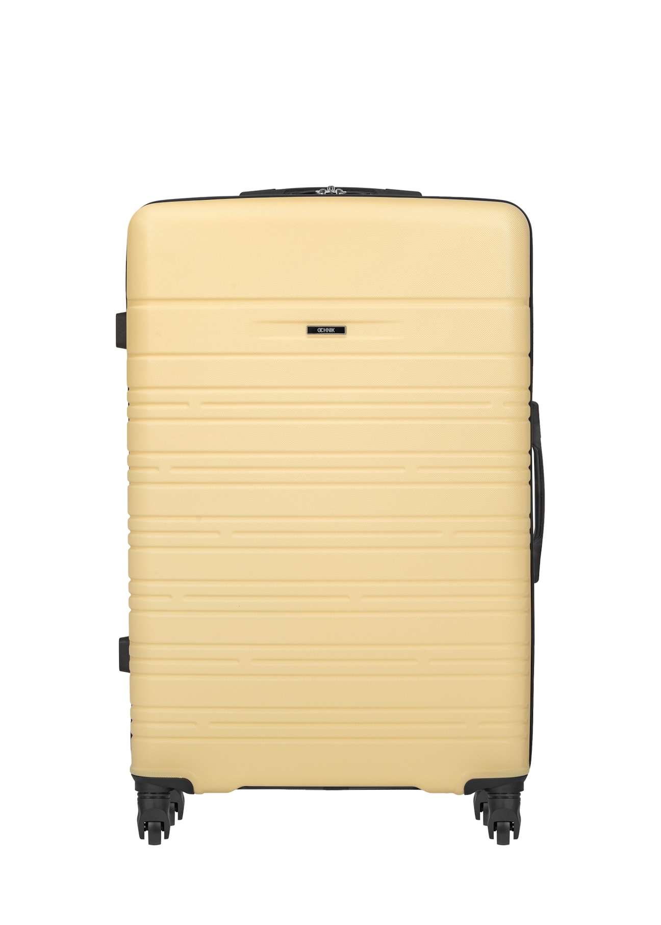 Large suitcase on wheels WALAB-0083-2B-28(W26) - front view of the product, on a white background.