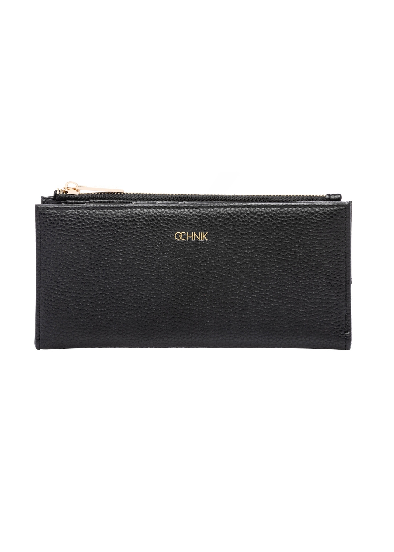 Black women's wallet POREC-0429-99(W26), front product view on white background.