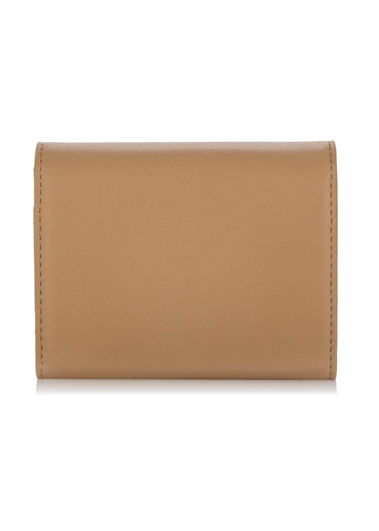 Beige women's wallet with rhinestones POREC-0379-82(W24)-04
