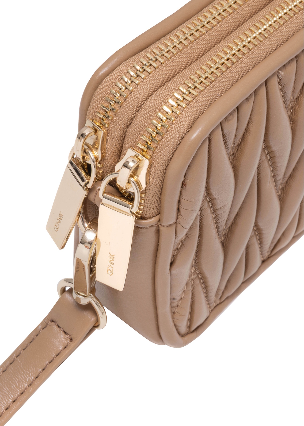 Classic beige women's handbag TOREC-1103-24(Z25), close-up of the product detail on a white background.