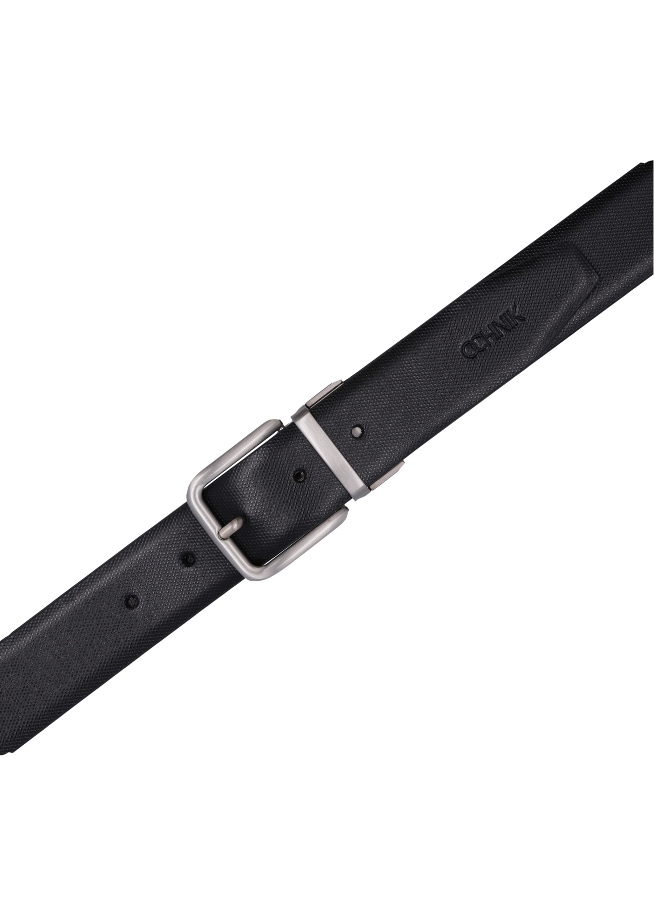 PASMS-0285-9J(Z26) men's double-sided leather belt, top view of the product on a white background.