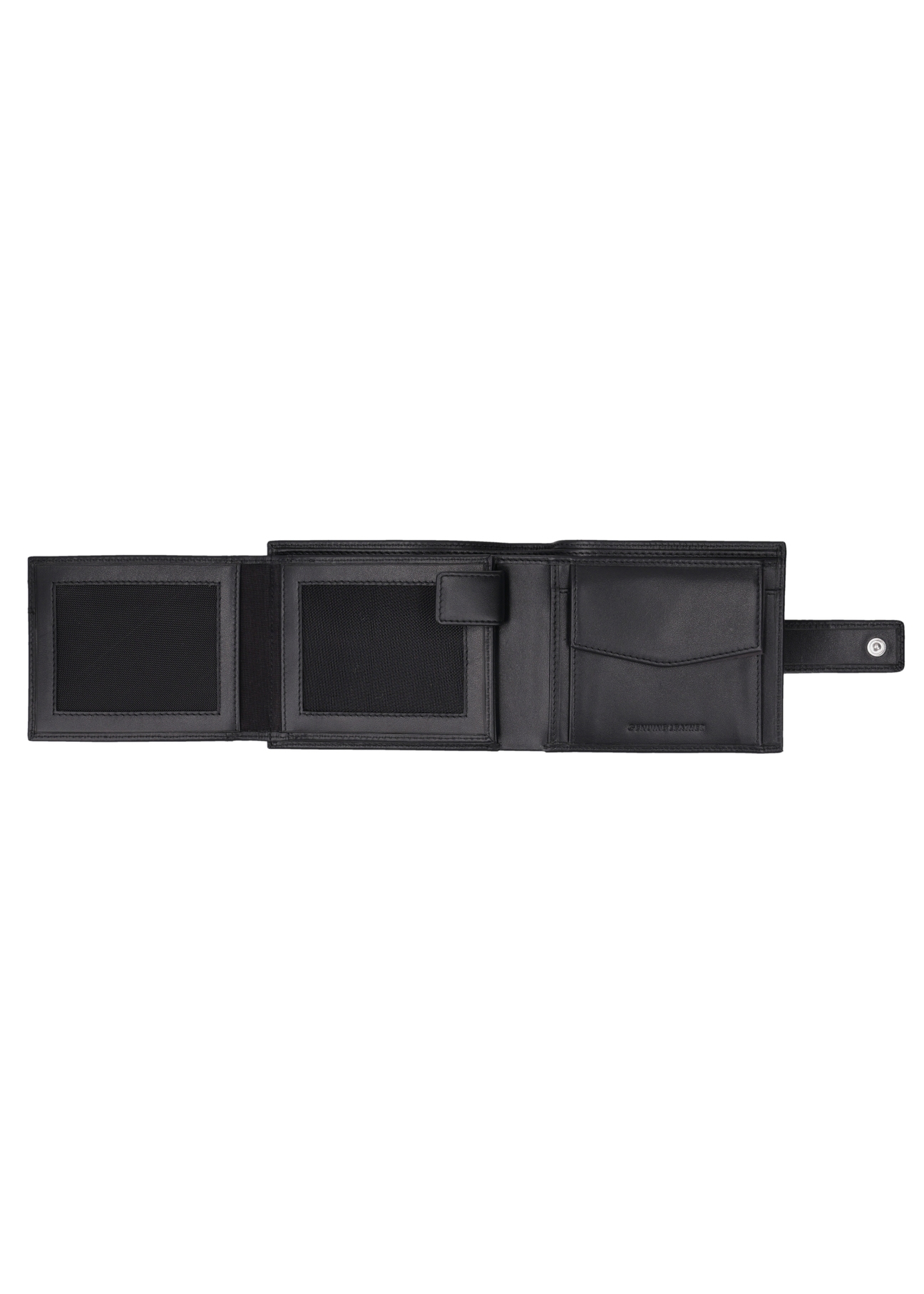 Black men's leather wallet PORMS-0717-99(Z26)
