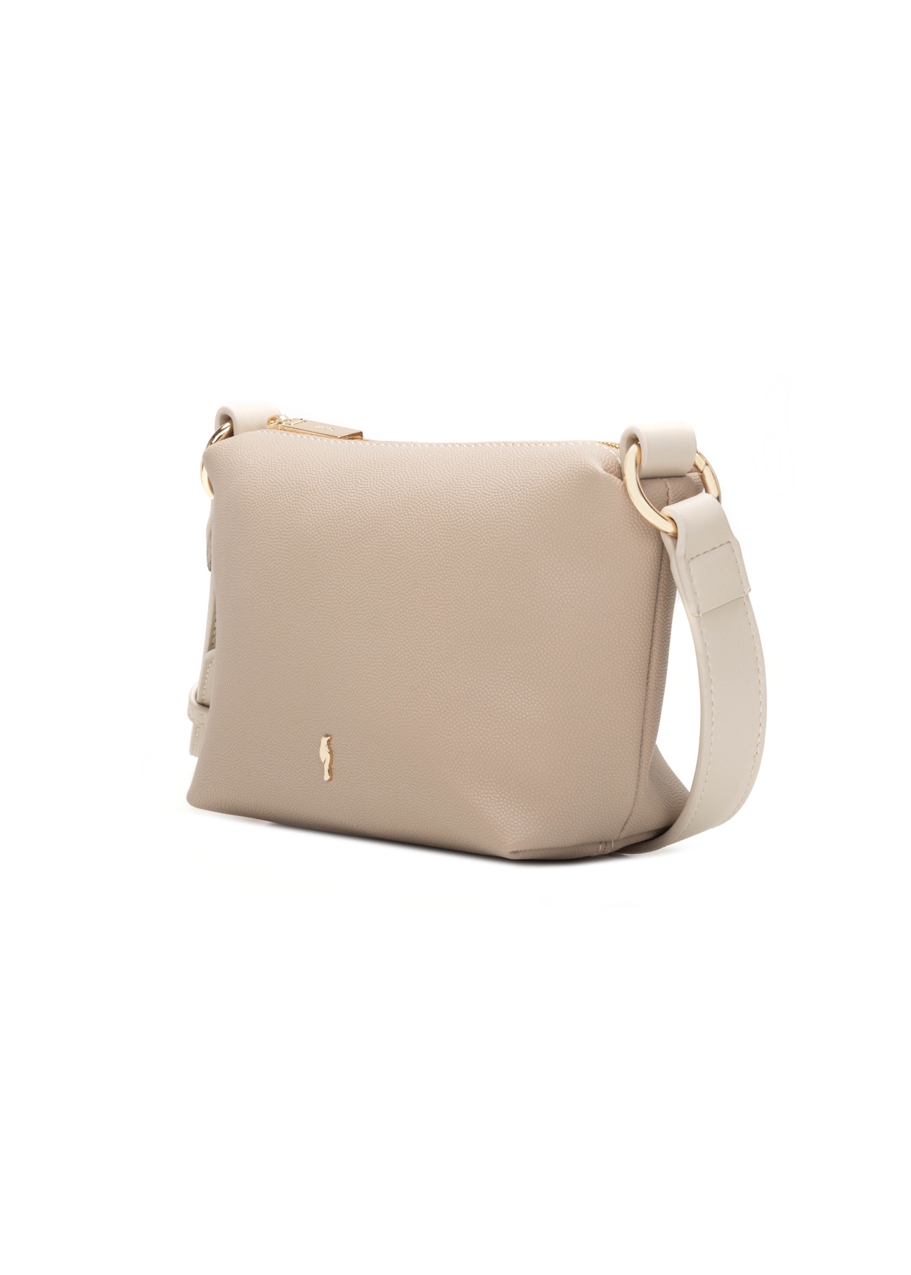 Small beige women's handbag TOREC-0882-1B(W26), diagonal product view on a white background.