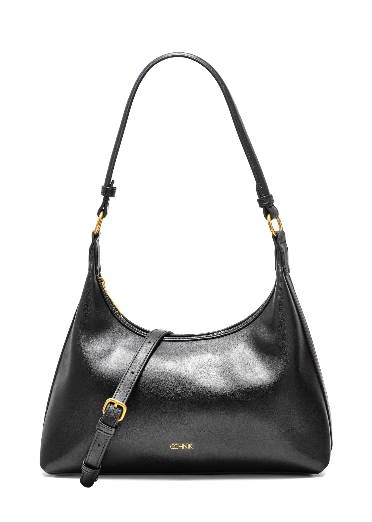 Black women's handbag TOREC-1082-99(Z25), front product view on white background.