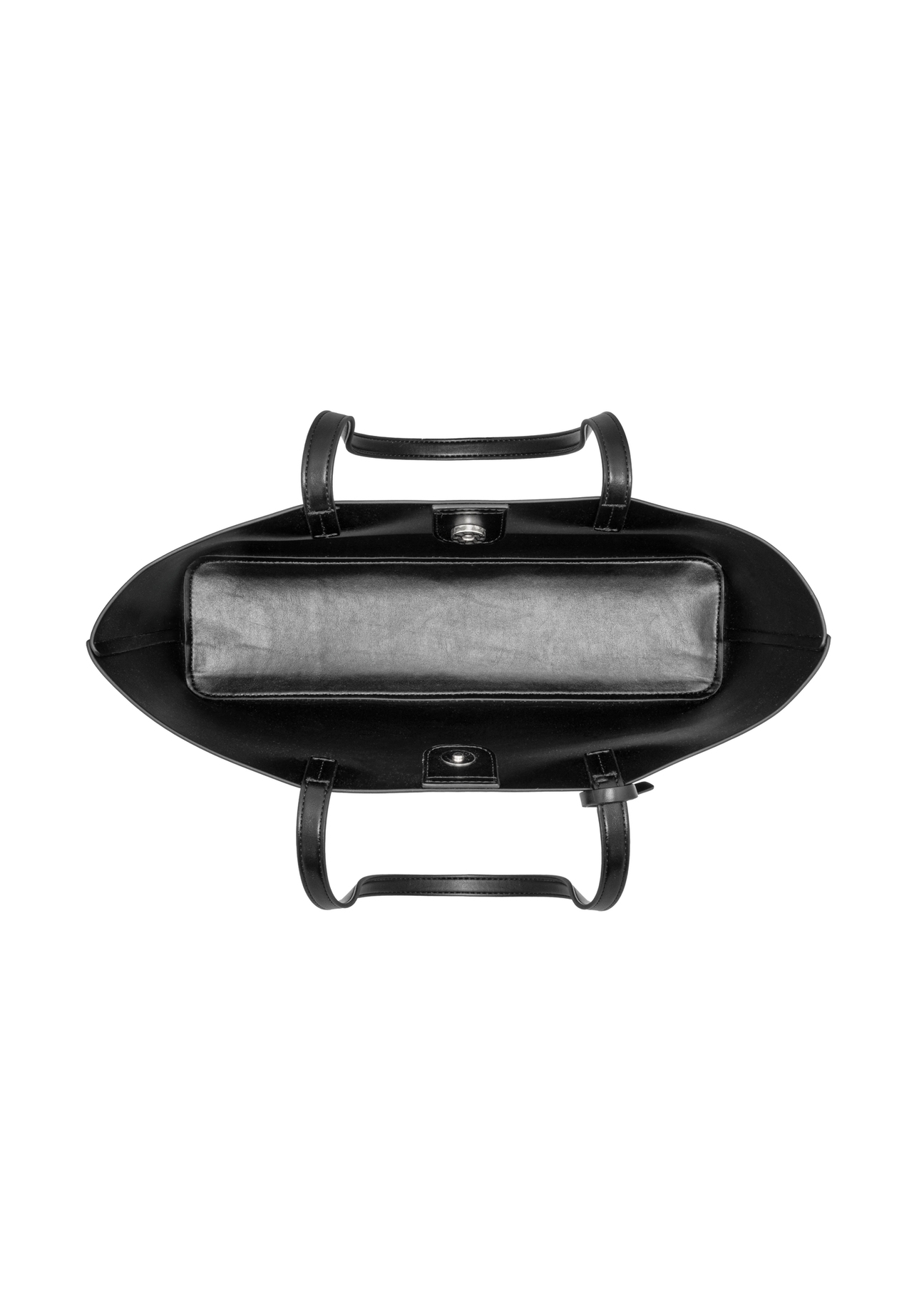 Black croco women's handbag TOREC-1258-9G(Z26), product view from above on a white background.