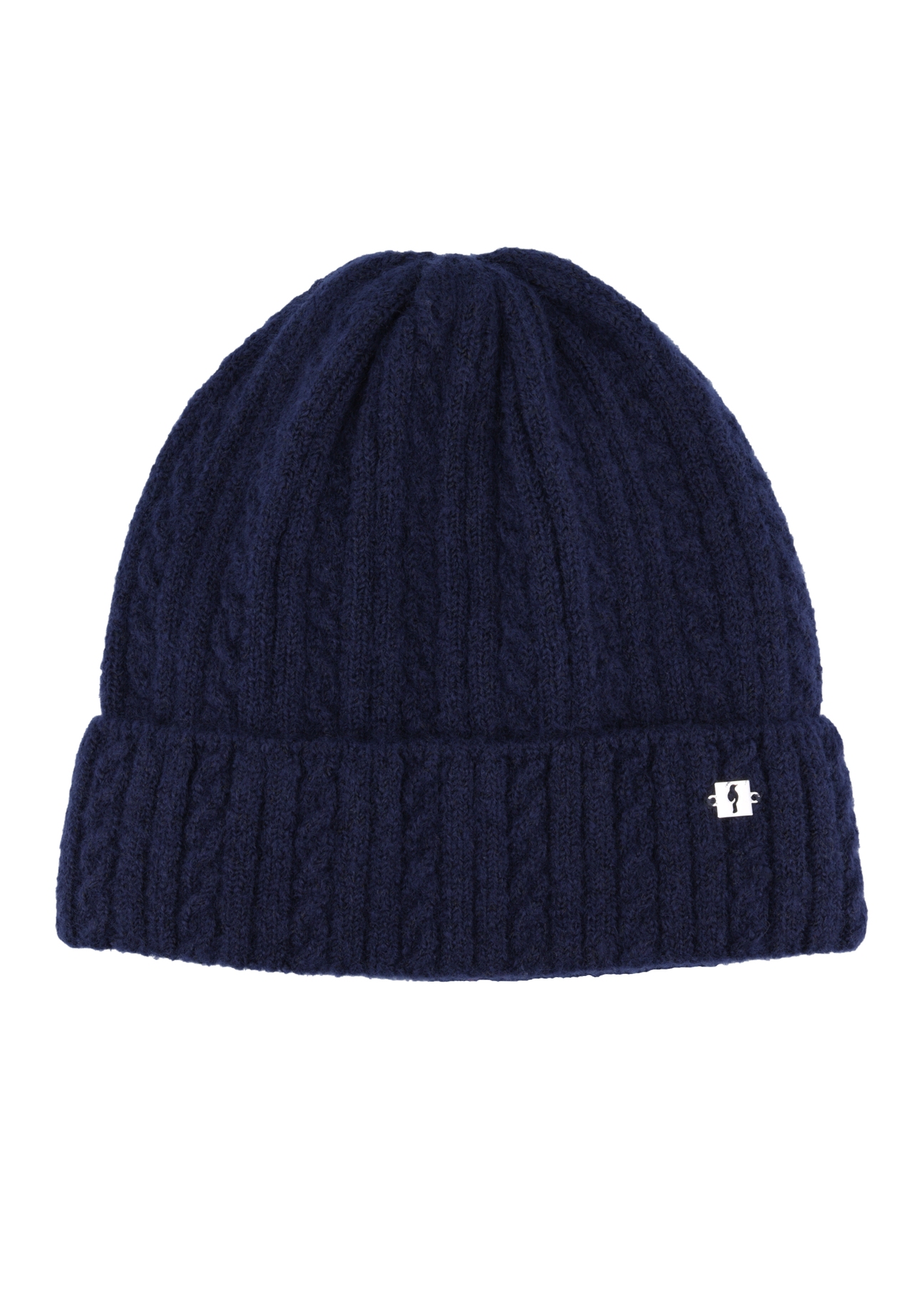 Navy blue women's hat CZADT-0170-7E(Z26), front product view on white background.