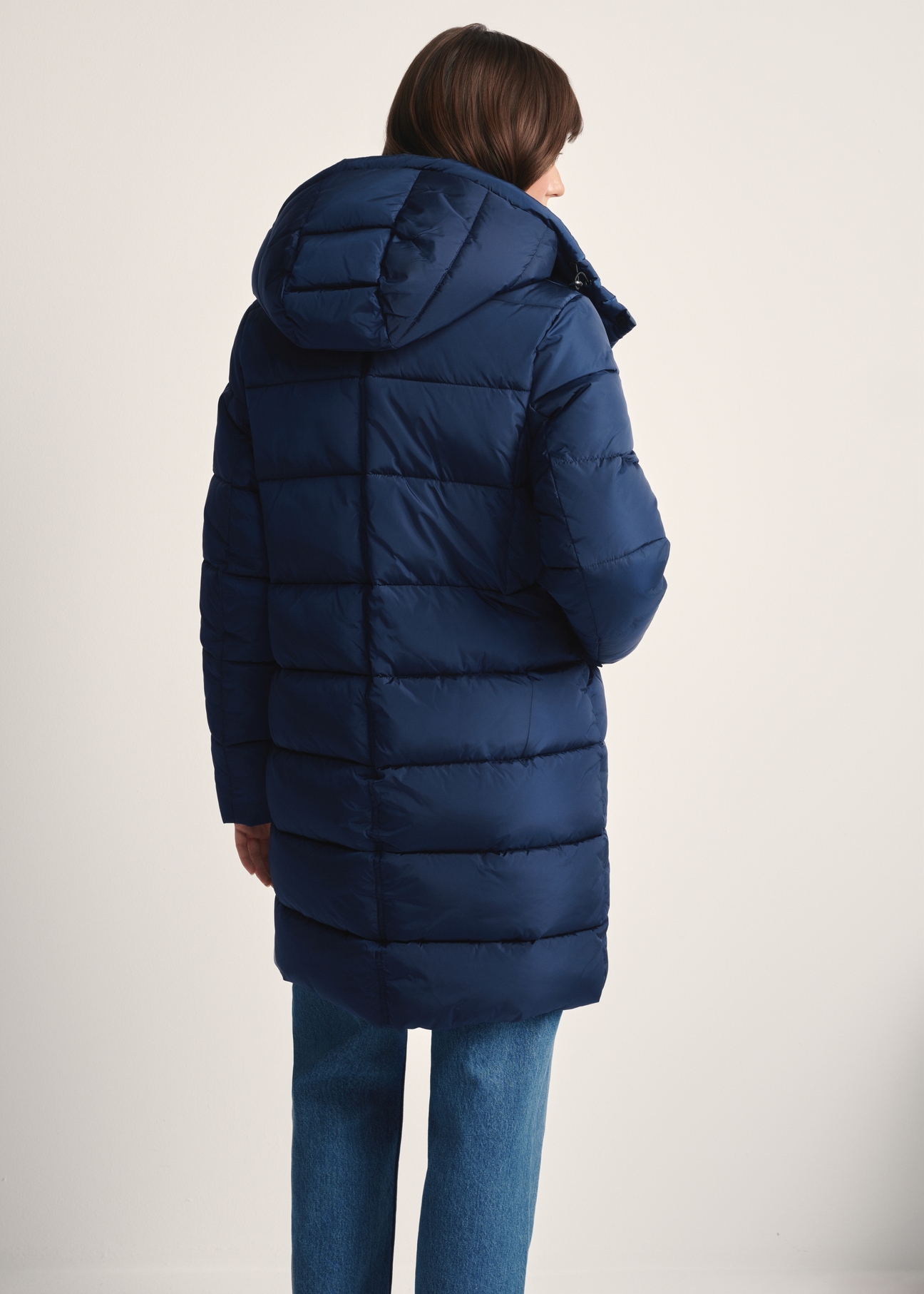 Navy blue women's winter jacket KURDT-0600-69(Z25)