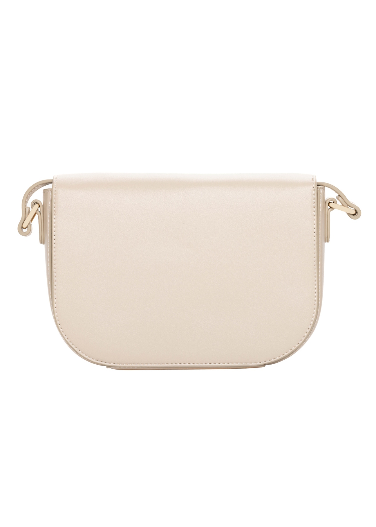 Beige small shoulder bag TOREC-1244-1B(Z26), back view of the product on a white background.