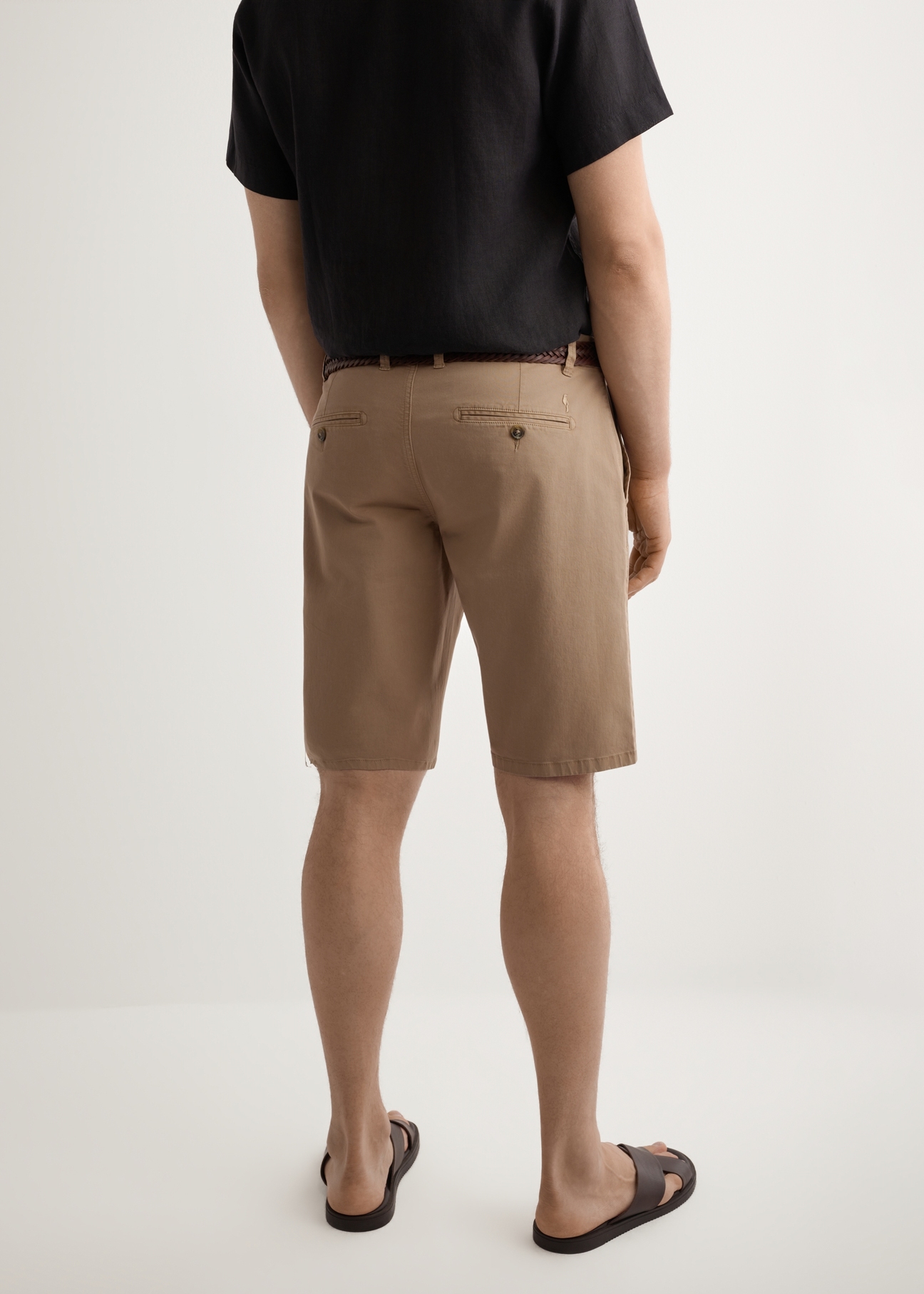 Men's camel shorts SZOMT-0029-1D(W26)