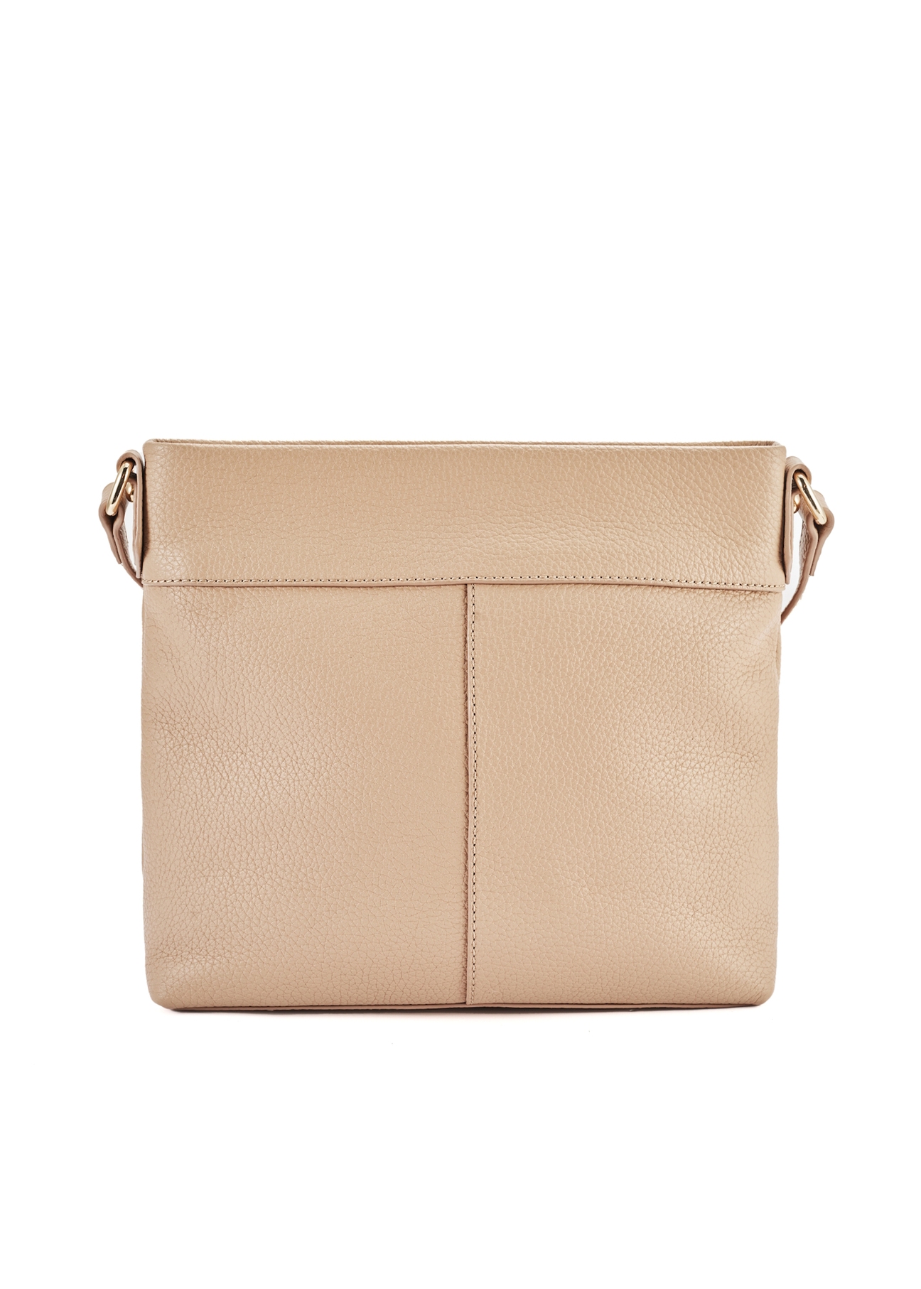 Beige leather women's shoulder bag TORES-0896D-81(Z25)