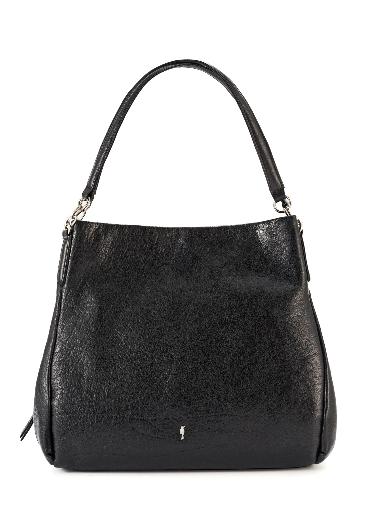 Black leather women's shopper bag TORES-0636D-99(Z25)
