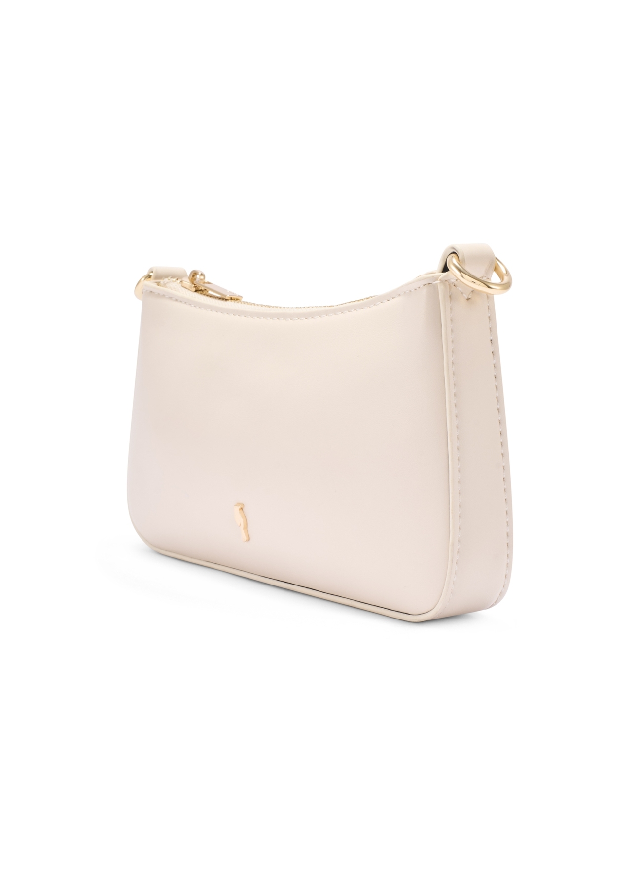 Small cream women's handbag TOREC-1188-0B(W26) - diagonal product view, on a white background.