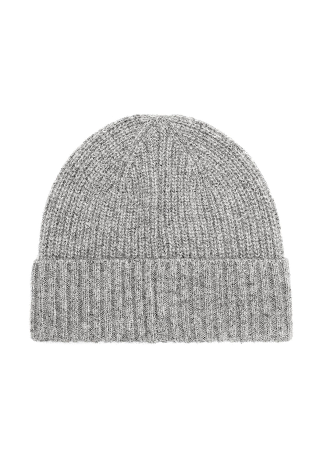 Gray women's wool hat CZADT-0210-9B(Z26), back view of the product on a white background.