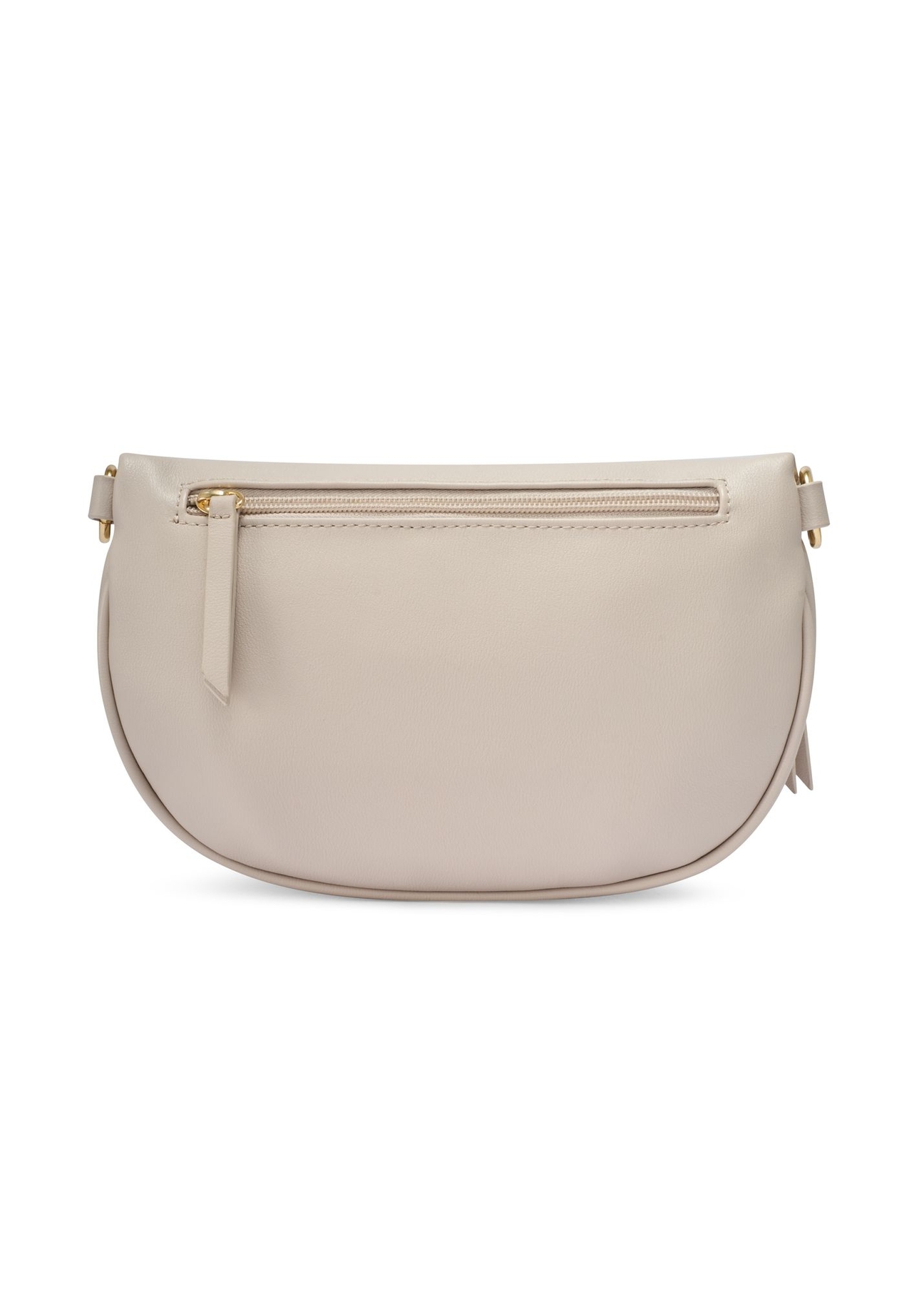 Cream women's waist bag TOREC-1191-0B(W26) - product view from the back, on a white background.