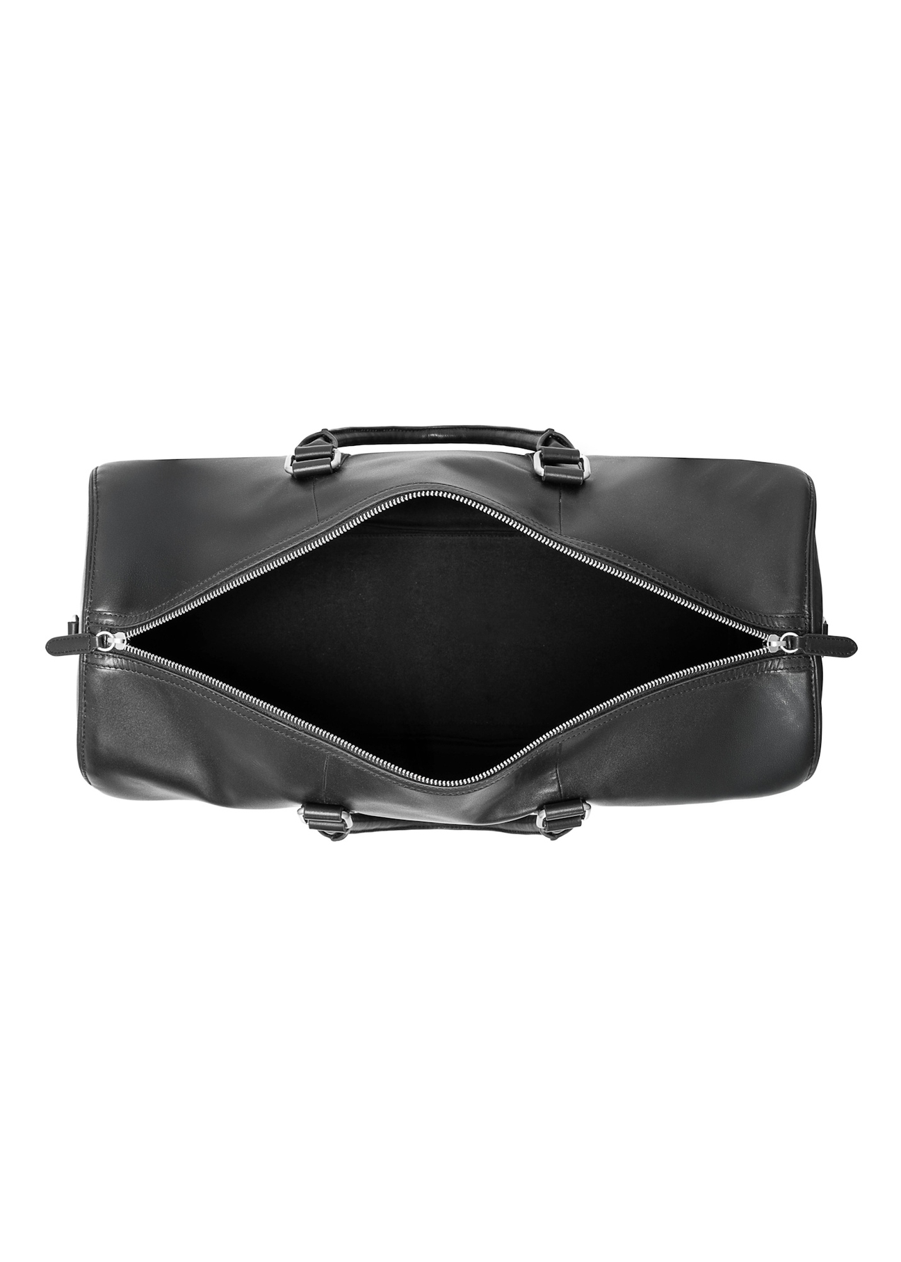 Black travel bag TORMS-0470-99(Z25), product view inside on white background.