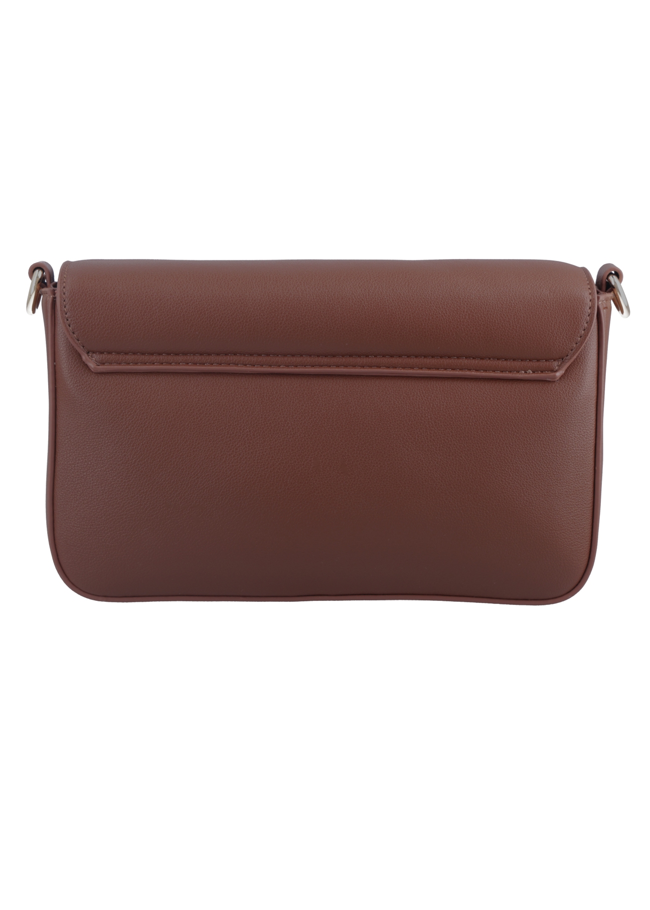 Light brown women's shoulder bag TOREC-1255-1G(Z26), product view from the back on a white background.