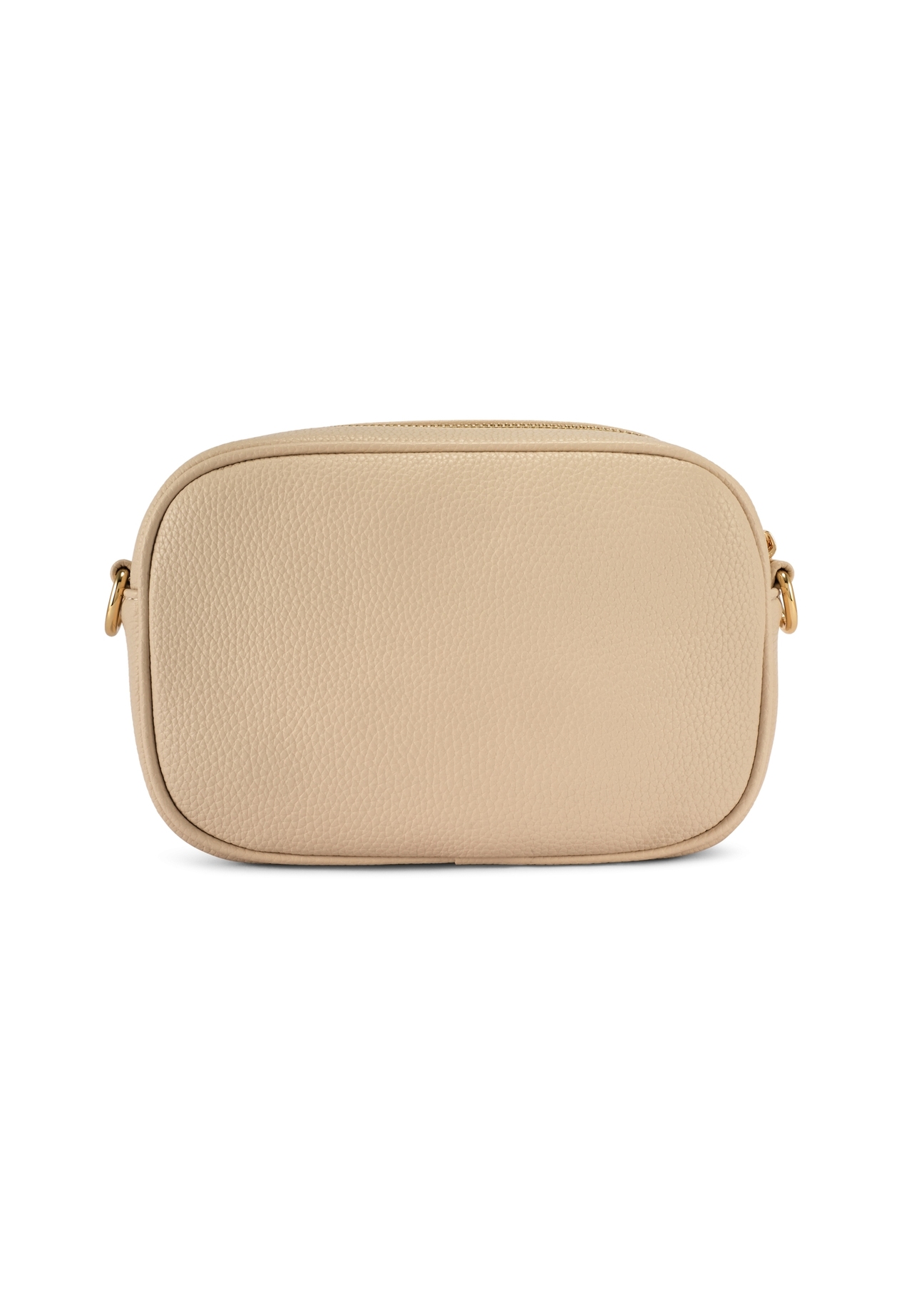 Small beige women's handbag TOREC-1174-1B(W26), product view from the back on a white background.