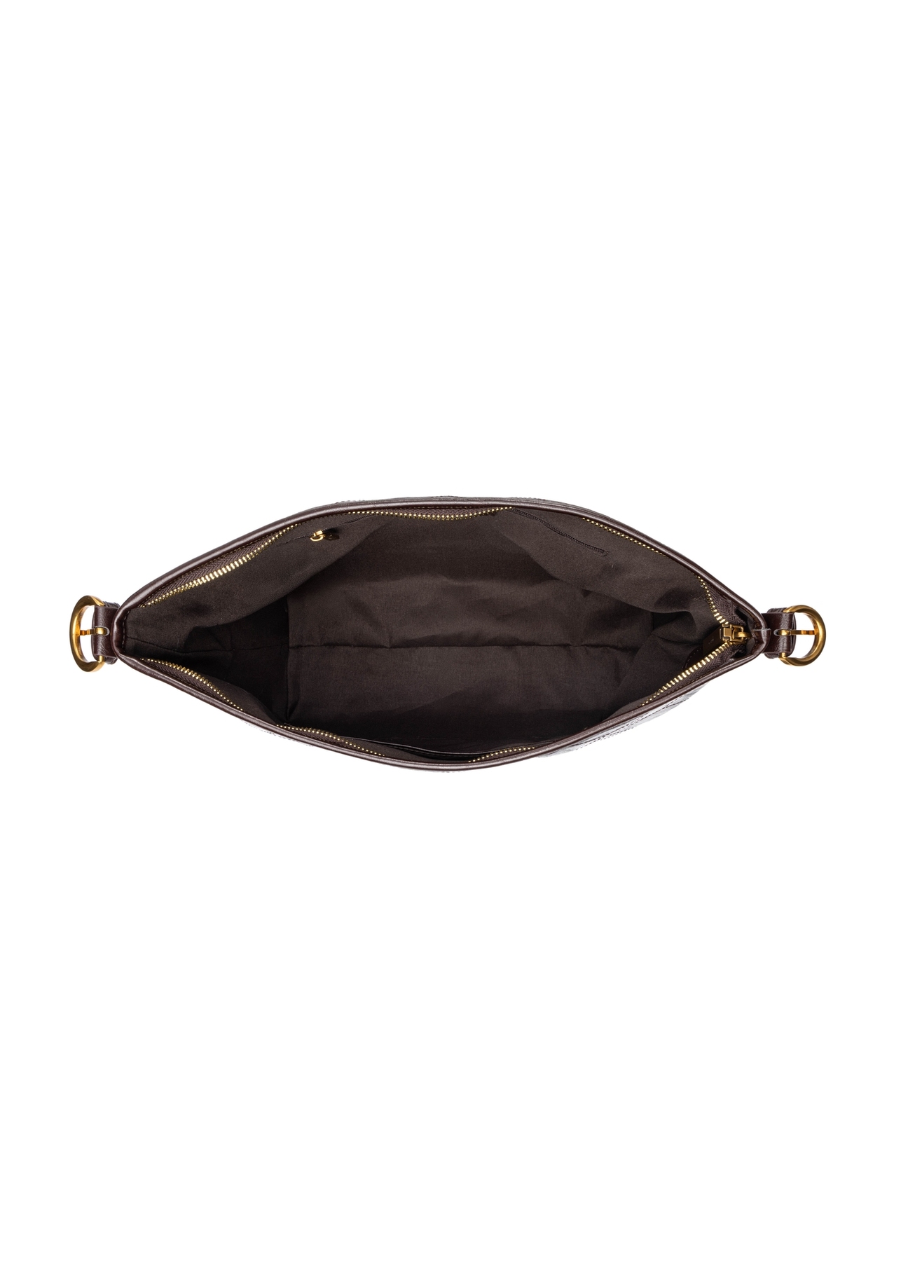 Women's handbag in black TOREC-1284-9I(Z26), product view from above on a white background.