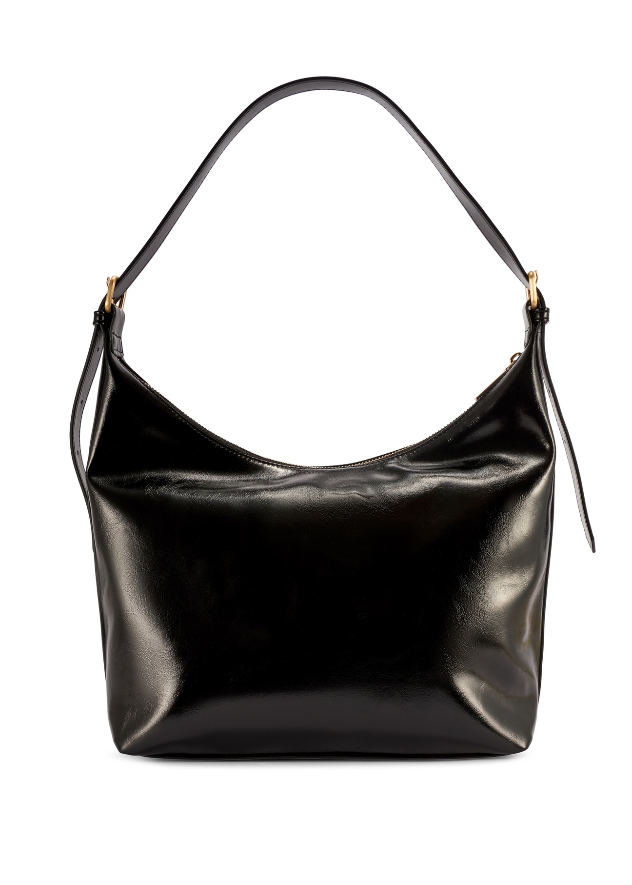Black women's shoulder bag TOREC-1166-9F(W26), product view from the back on a white background.