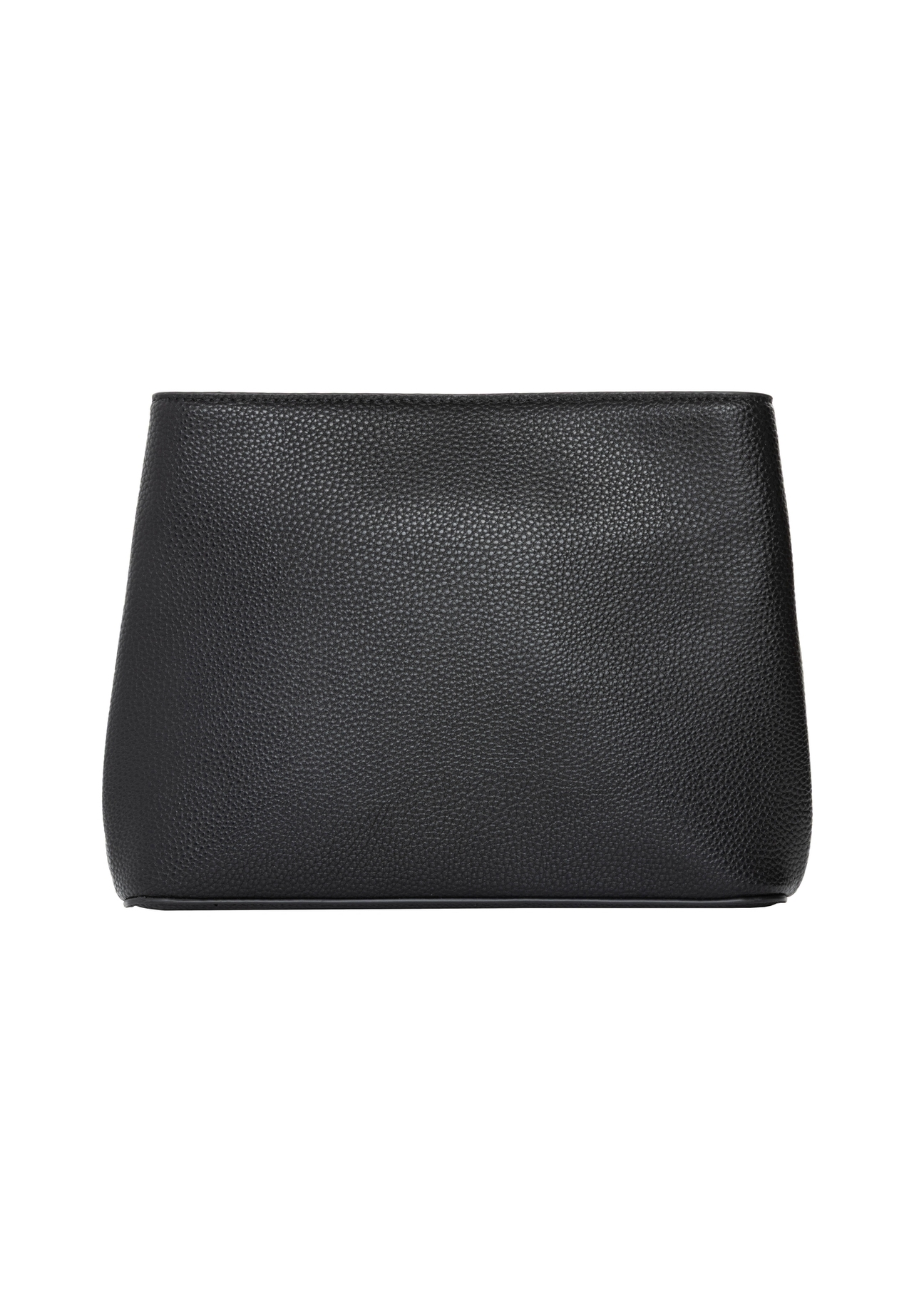 Black women's imitation leather handbag TOREC-1261-9I(Z26), product view from the back on a white background.