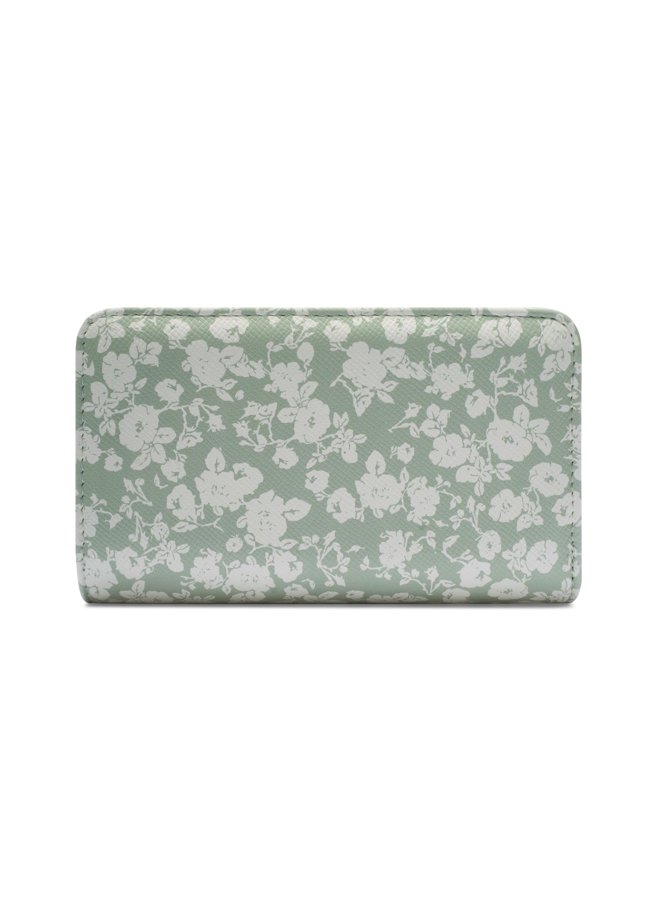 Sage women's wallet with logo POREC-0362-8P(W26) - product view from the back, on a white background.