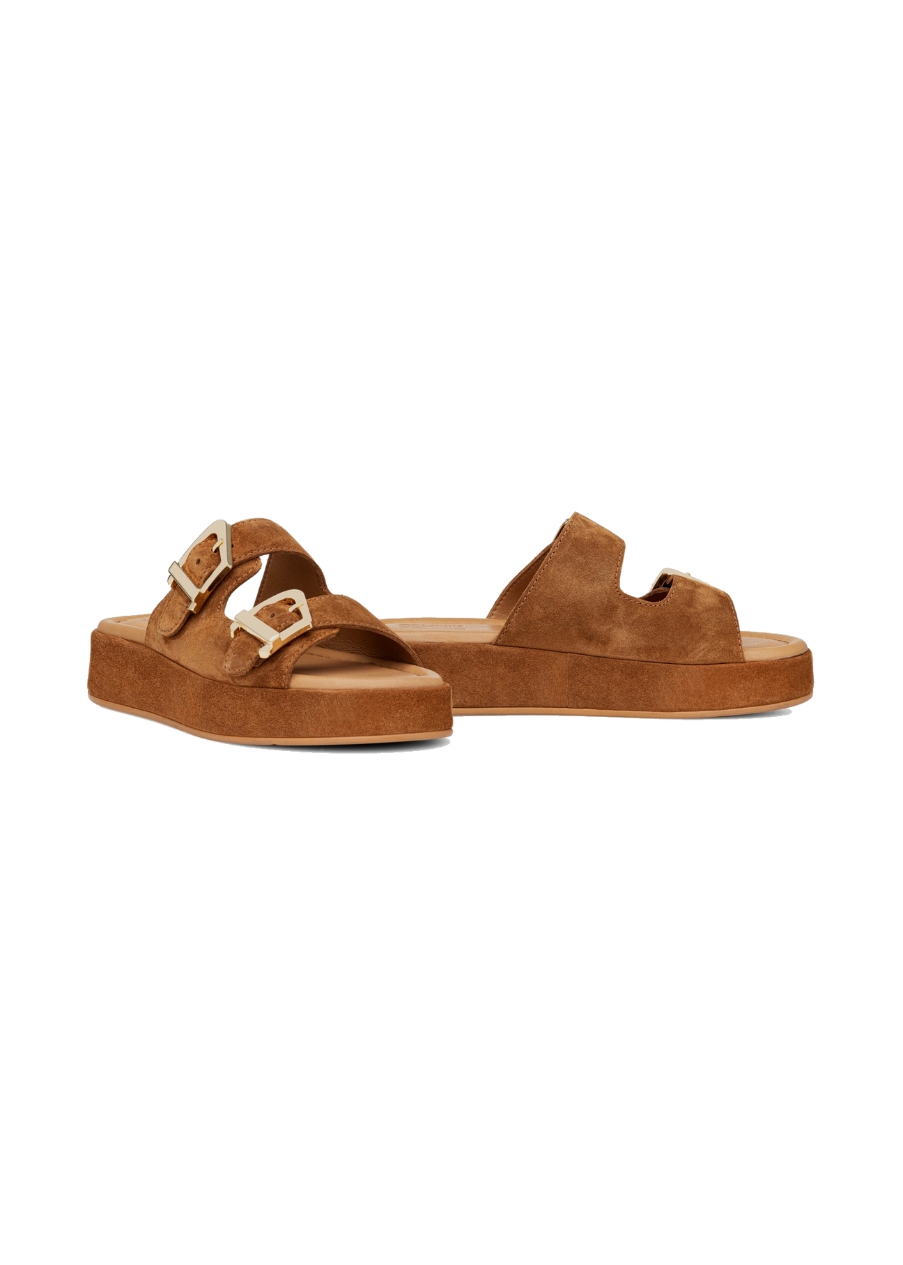 Women's suede platform flip-flops BUTYD-1242-1D(W26)