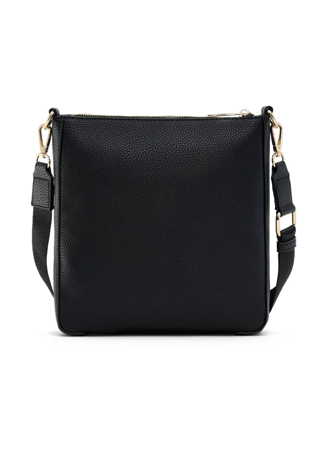Black women's shoulder bag TOREC-0708B-99(Z25) - product view from the back on a white background.