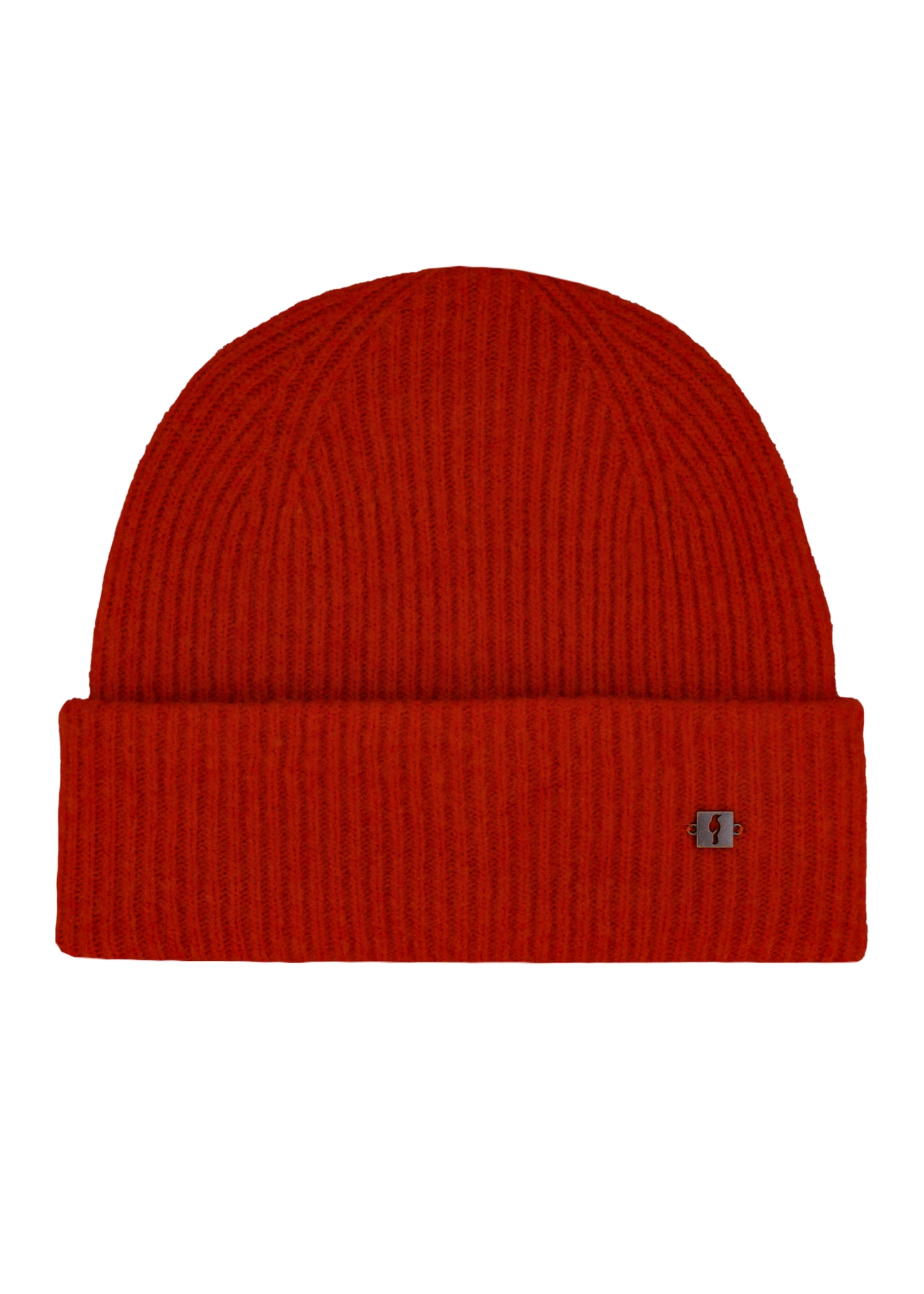 Dark orange women's wool blend hat CZADT-0201-3C(Z26), front product view on white background.