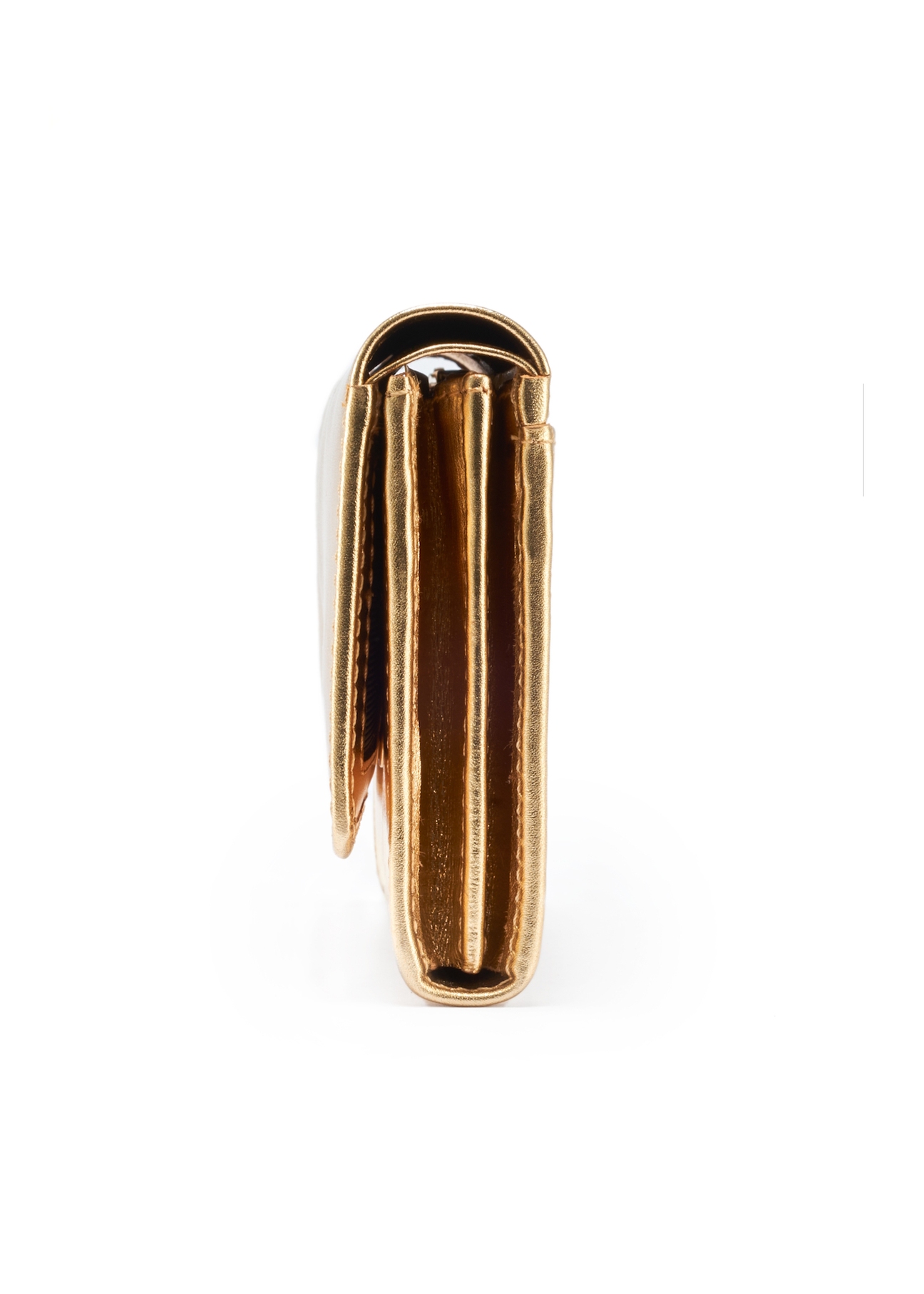 Gold leather women's wallet PORES-0959-28(W25)