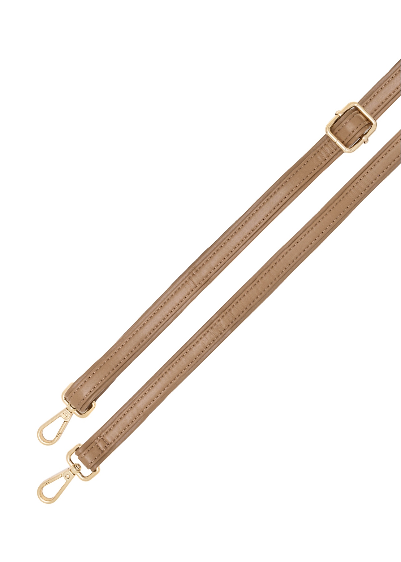 Beige women's shoulder bag TOREC-1101-24(Z25), view of the product straps on a white background.
