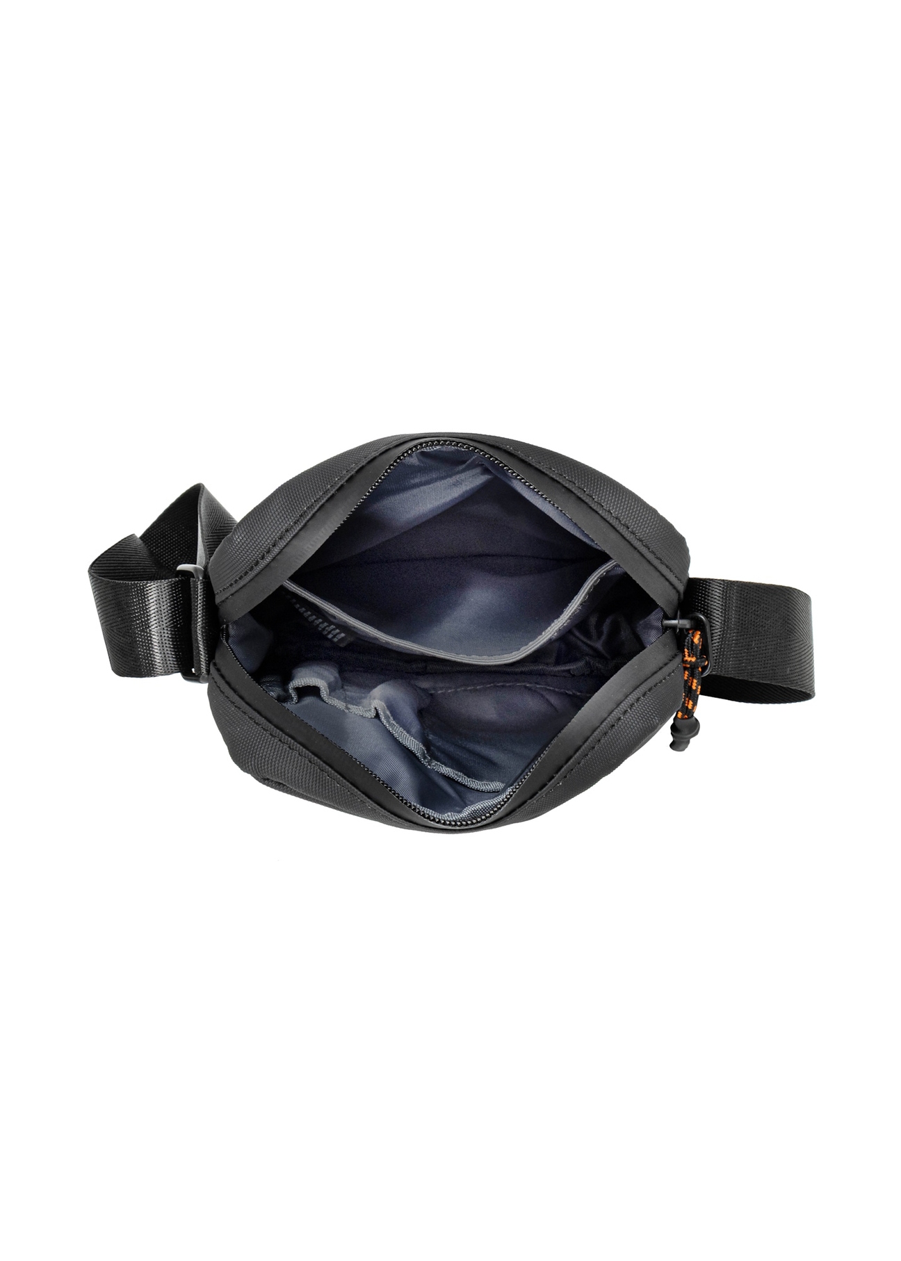 Black city shoulder bag TORMN-0432-99(Z26), product view inside on white background.