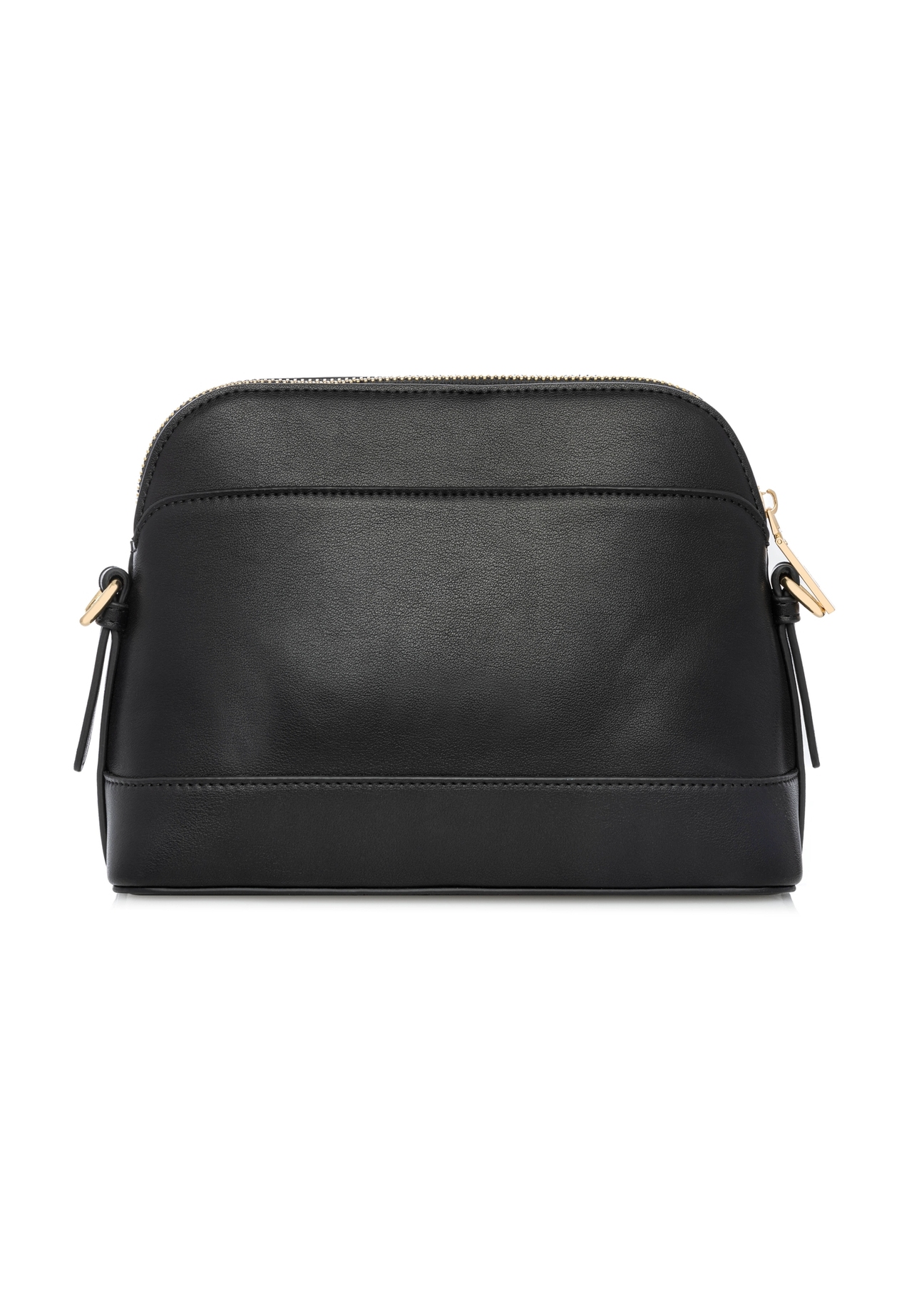 Black women's shoulder bag TOREC-1180-99(W26) - product view from the back, on a white background.