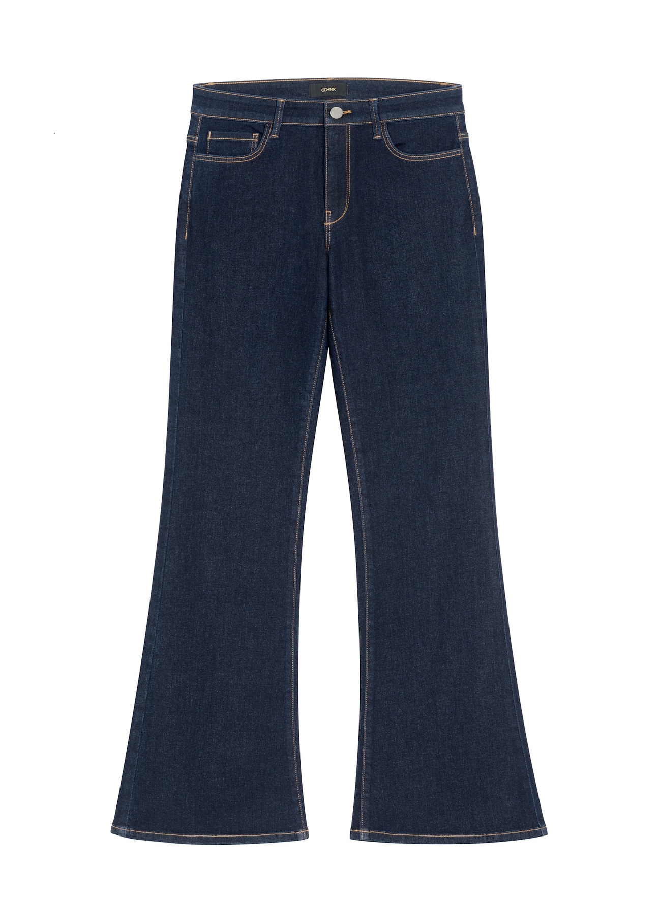 Dark navy blue women's jeans JEADT-0020-7E(Z26) - front product view, on white background.