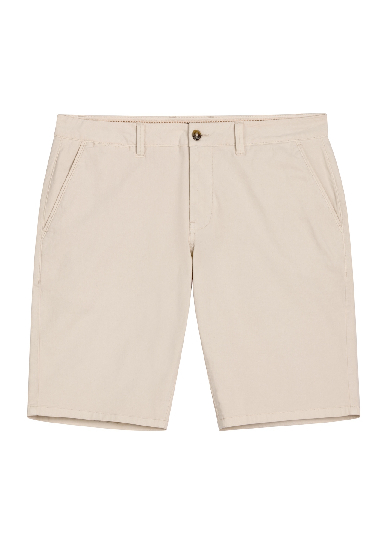 Beige men's shorts SZOMT-0029-1A(W26), front product view, on white background.