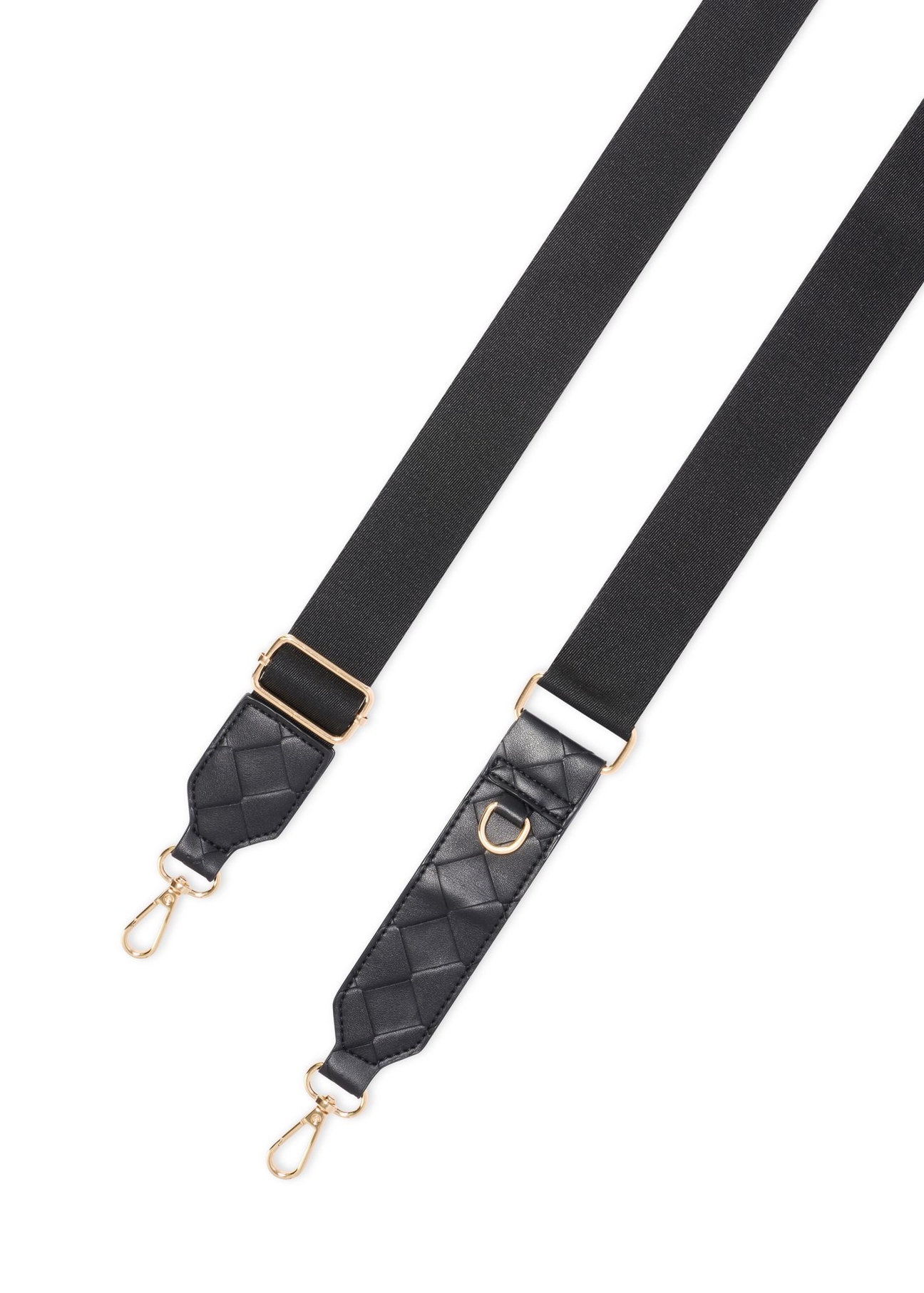 Black woven women's handbag TOREC-0767-9P(W26) - product view from above, on a white background.