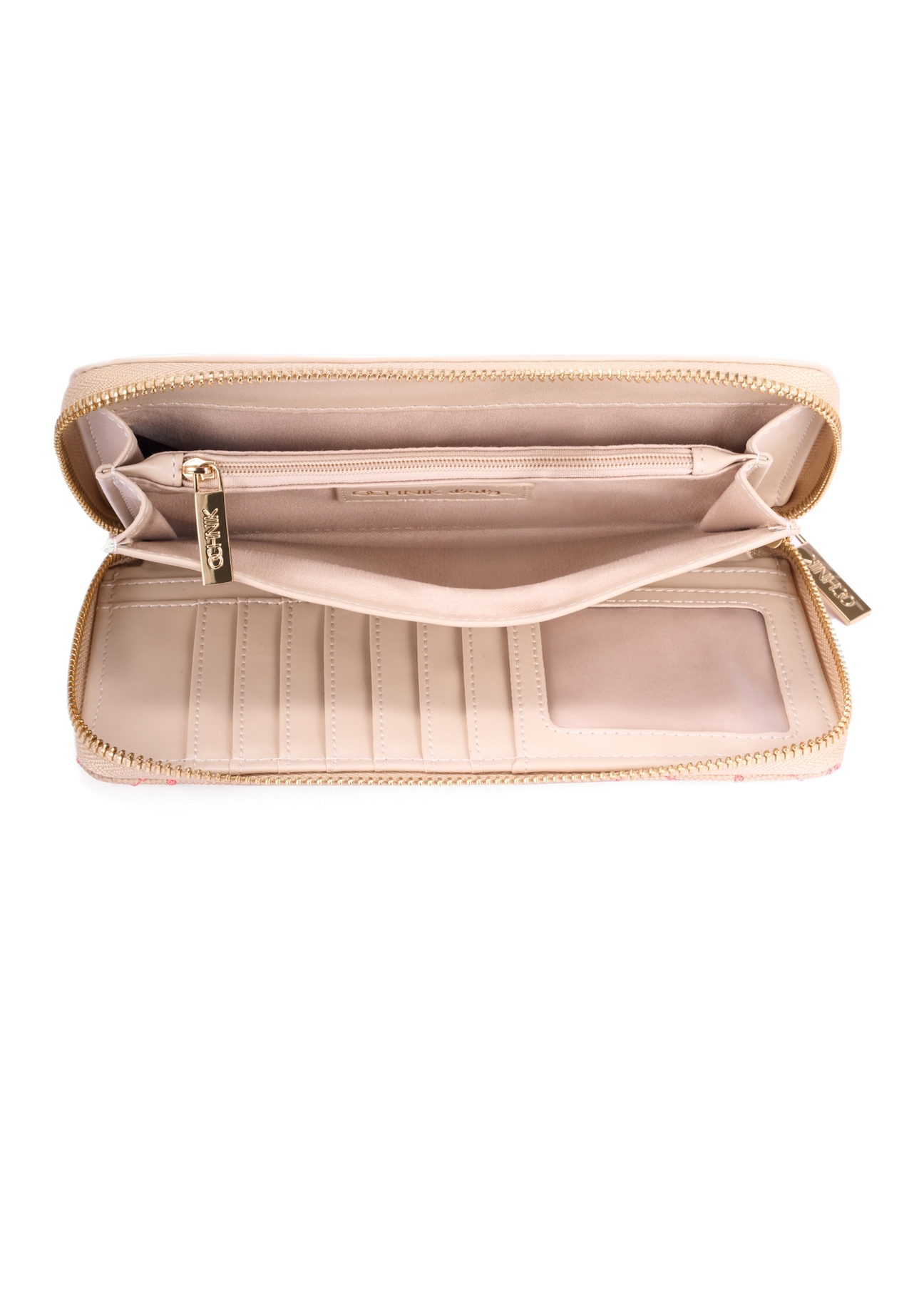 Large women's wallet in beige color POREC-0381A-15(W25)