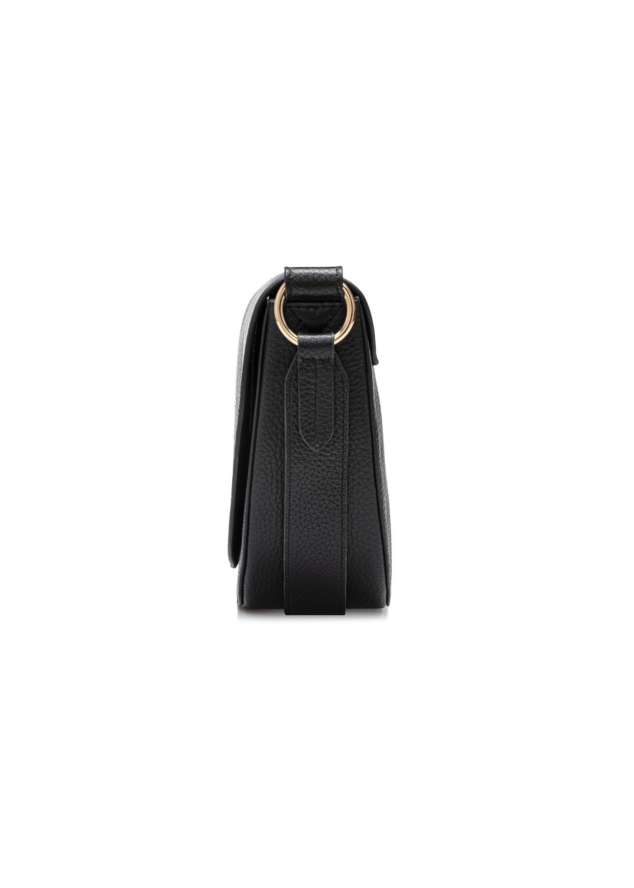 Black leather women's handbag TORES-0895D-99(Z25), side view of the product on a white background.