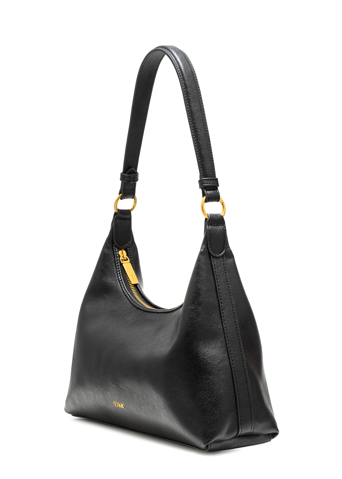 Black women's handbag TOREC-1082-99(Z25), diagonal view of the product on a white background.