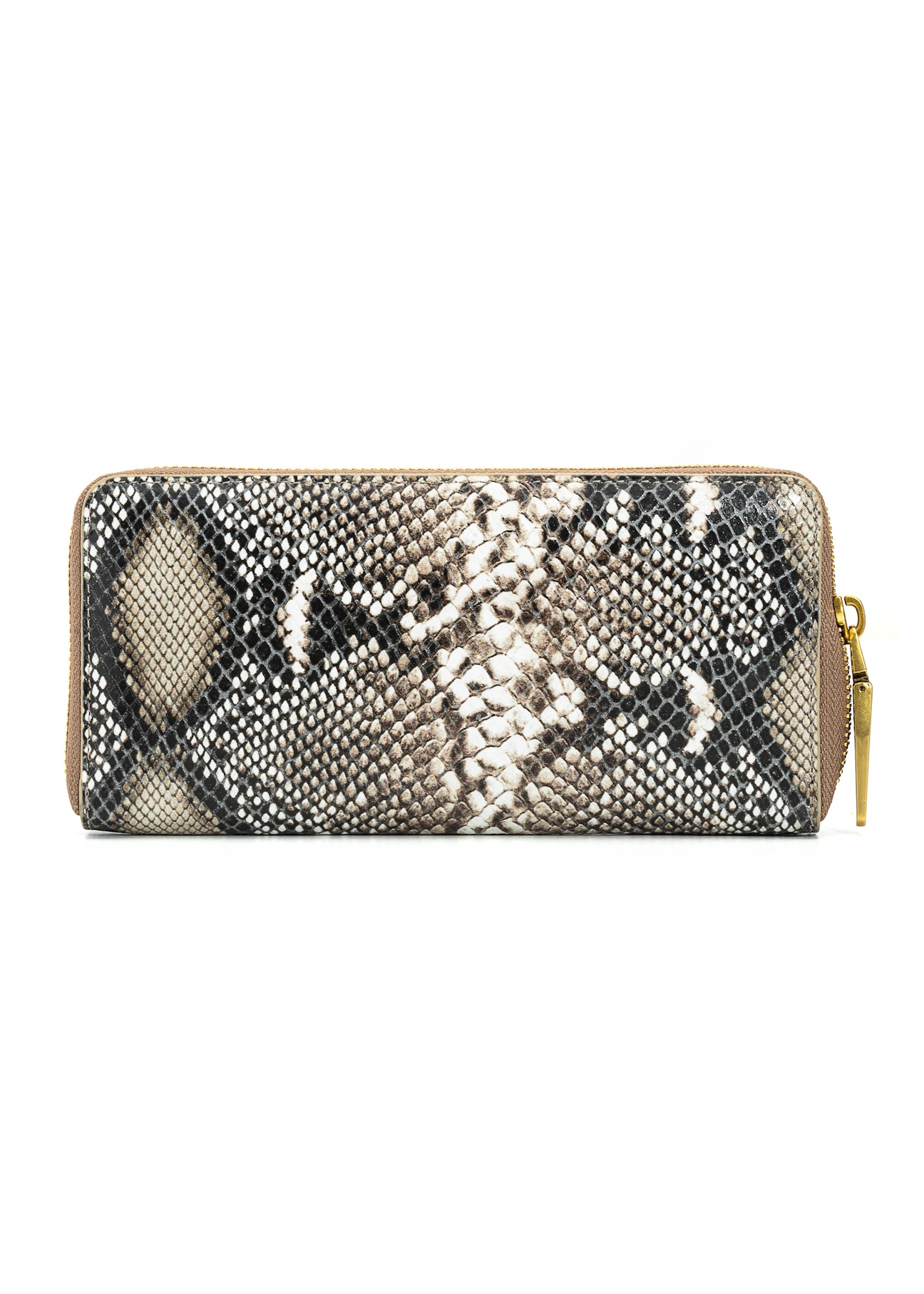 Large women's leather wallet PORES-0969-86(Z25), product view from the back on a white background.