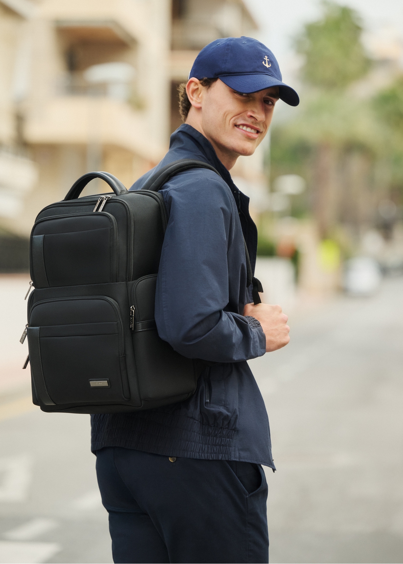 Black men's backpack TORMN-0406-99(W26)