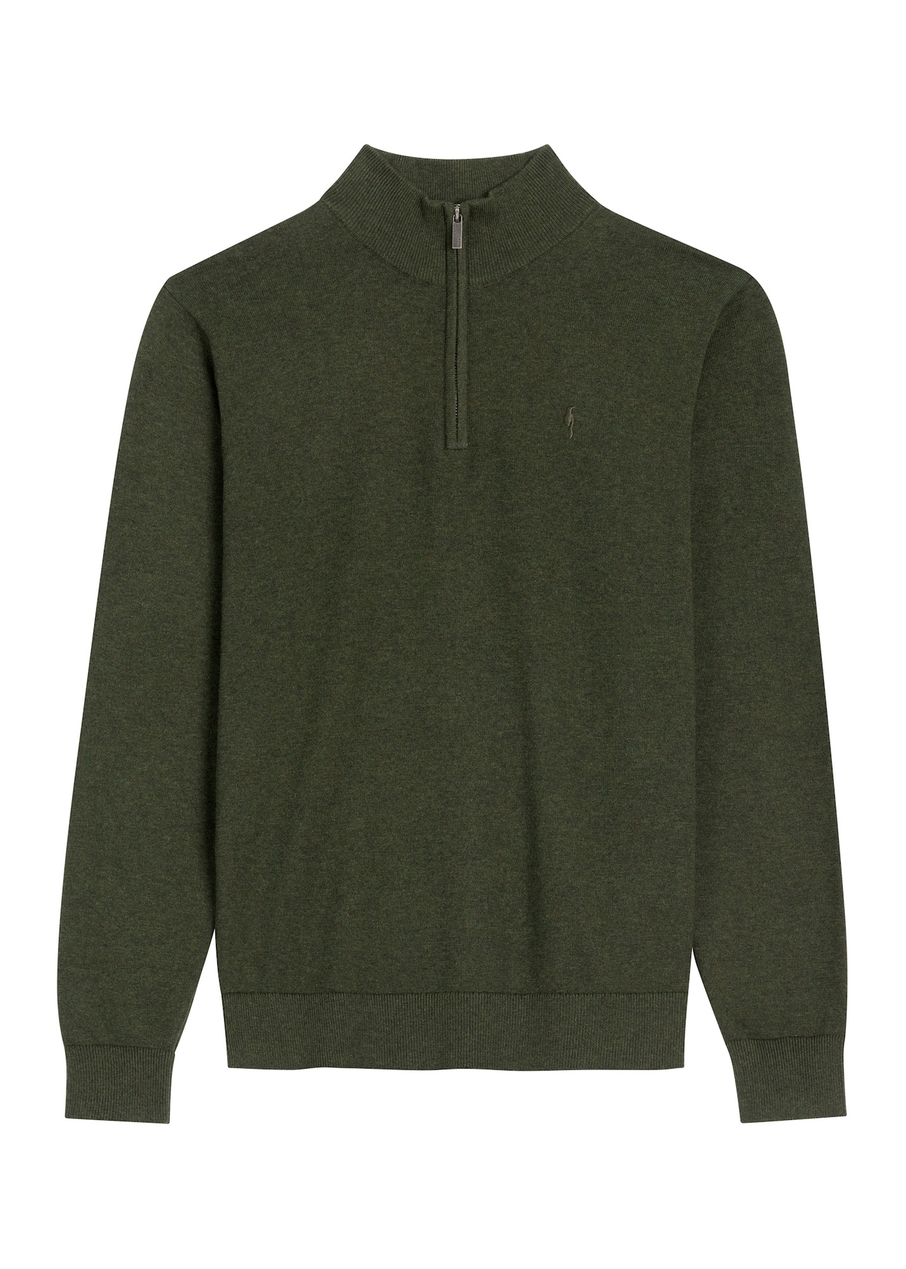 Green men's sweater SWEMT-0174-8B(Z26), front product view on white background.
