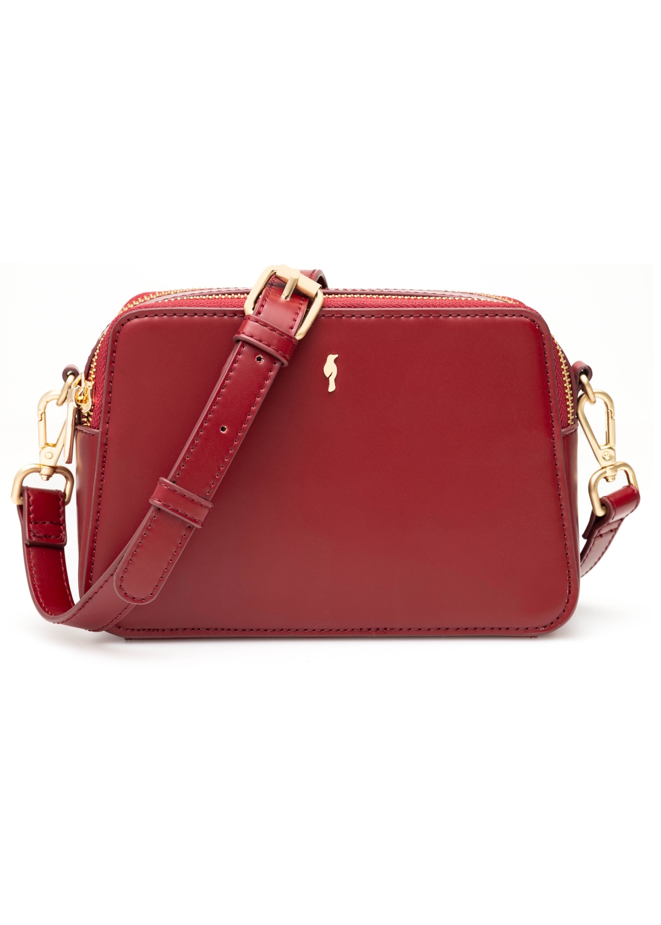 Red small women's handbag TOREC-1126-4B(W26), front product view on white background.